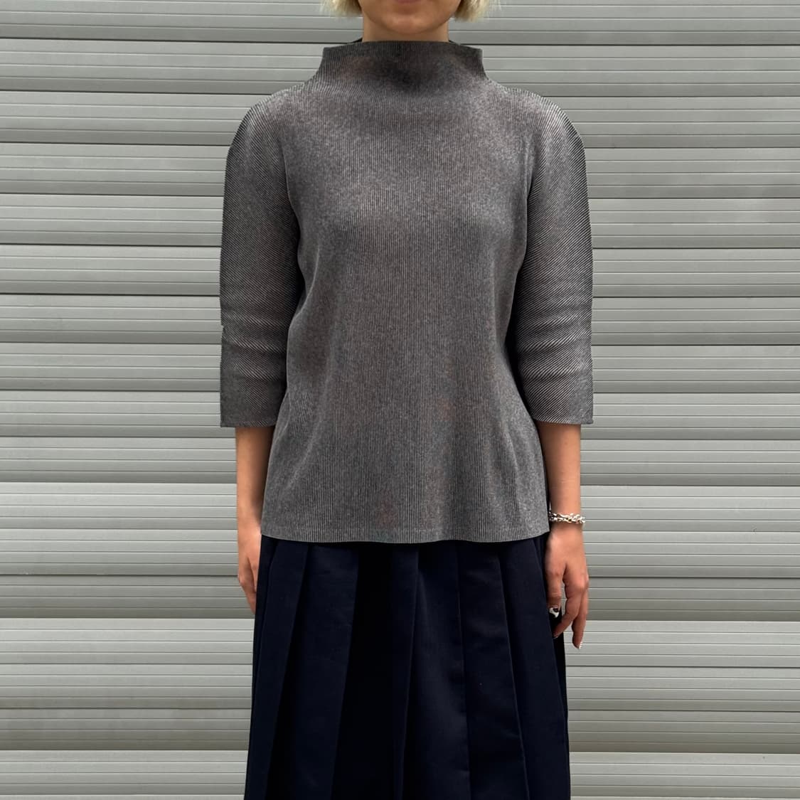 Pleats Please Gray Short Top  상품이미지10