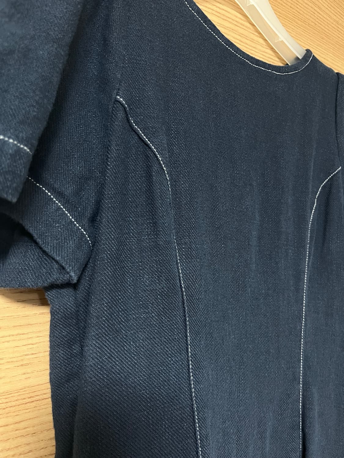 어몽 네이비 반팔 원피스 상품이미지3