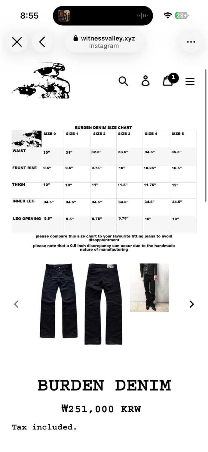 Witnessvalley burden denim 상품이미지2