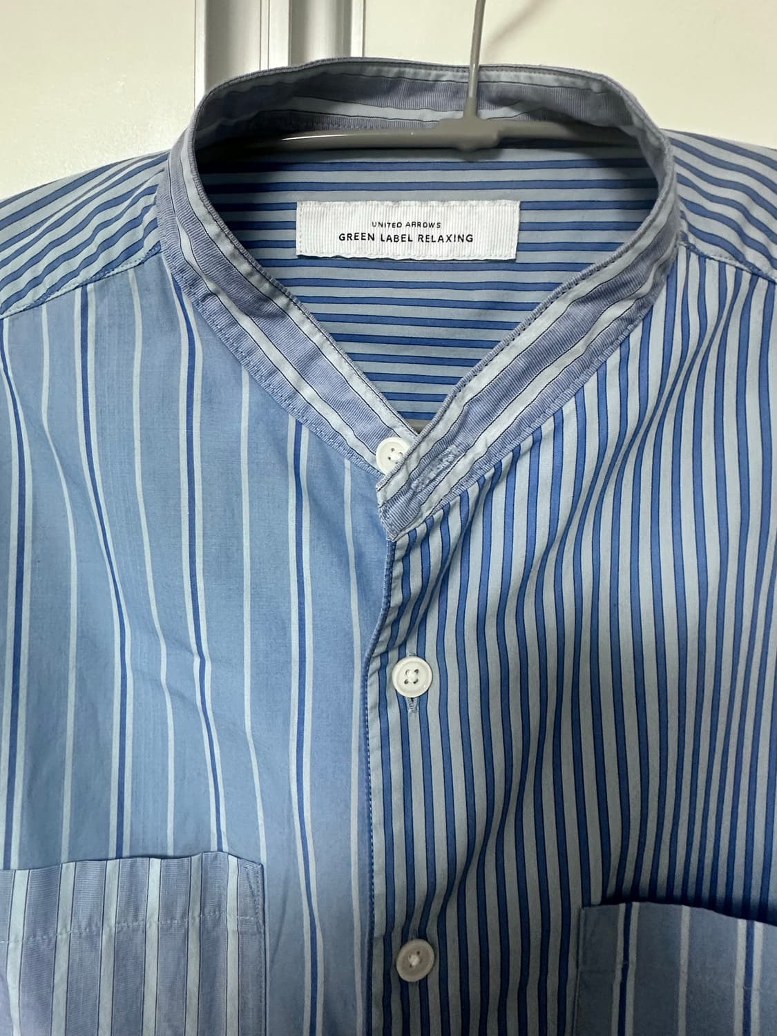 UNITED ARROWS 그린라벨 스트라이프 셔츠_S 상품이미지2