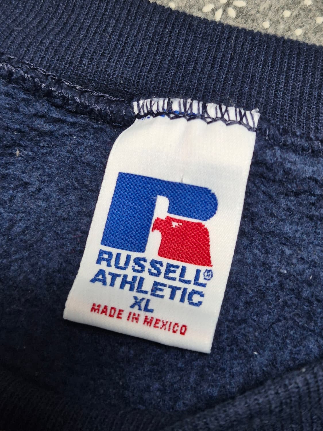 [XXL]90s MEXICO Made 러셀 네이비 스웻 -
332 상품이미지3