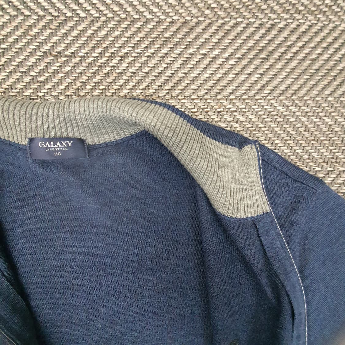 갤럭시 얇은 니트 집업 가디건 남자110 상품이미지6