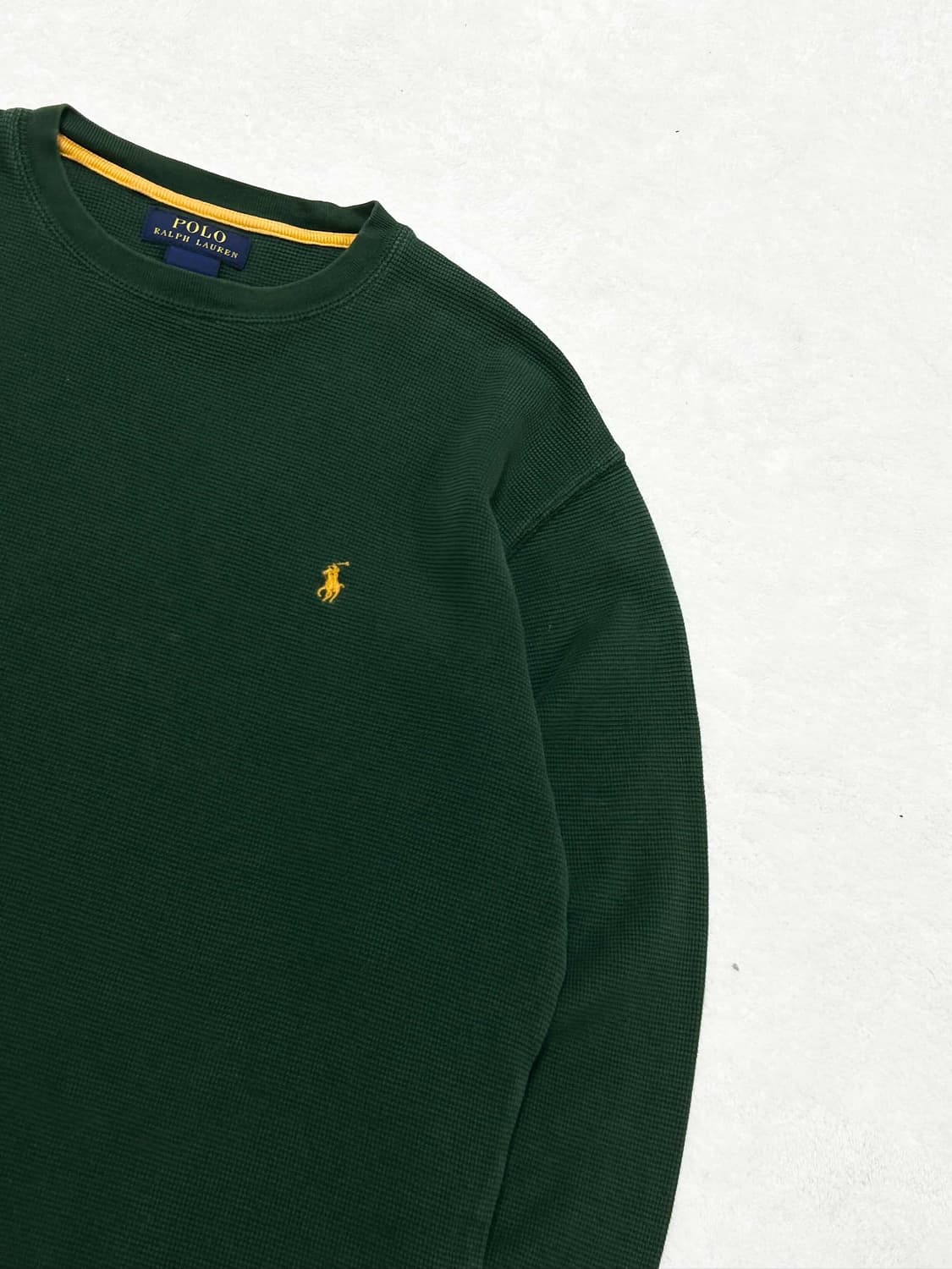 폴로 딥그린 와플 롱슬리브 상품이미지6