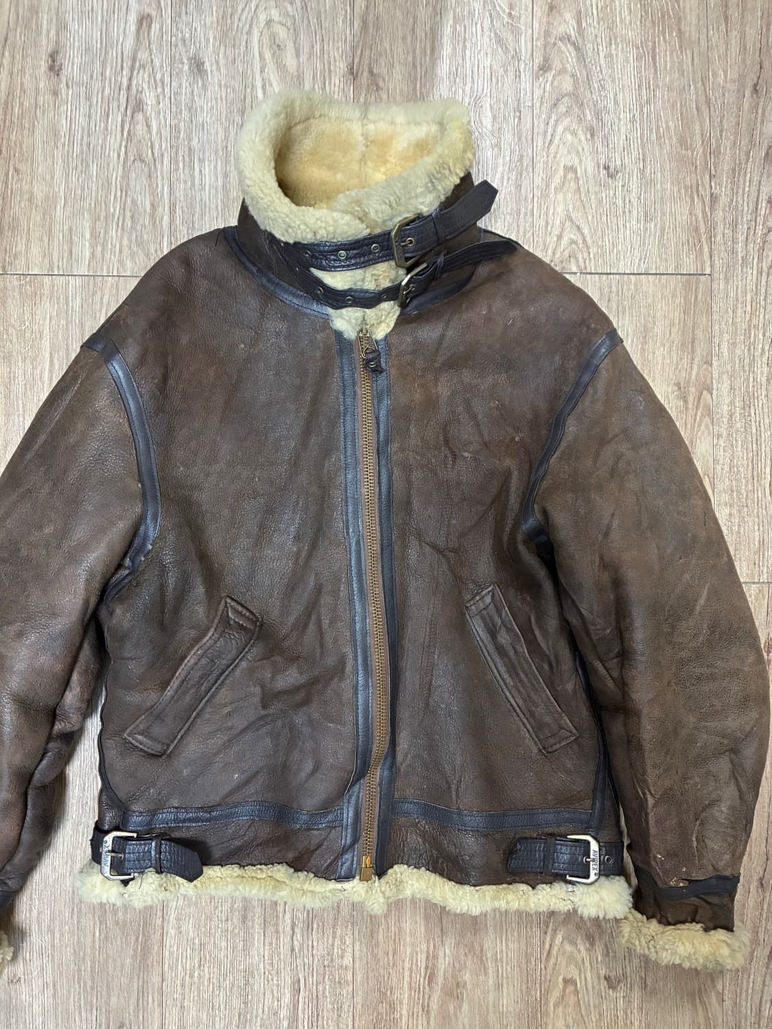 AVIREX B-3 무스탕 38 리얼 양가죽 양털 상품이미지6