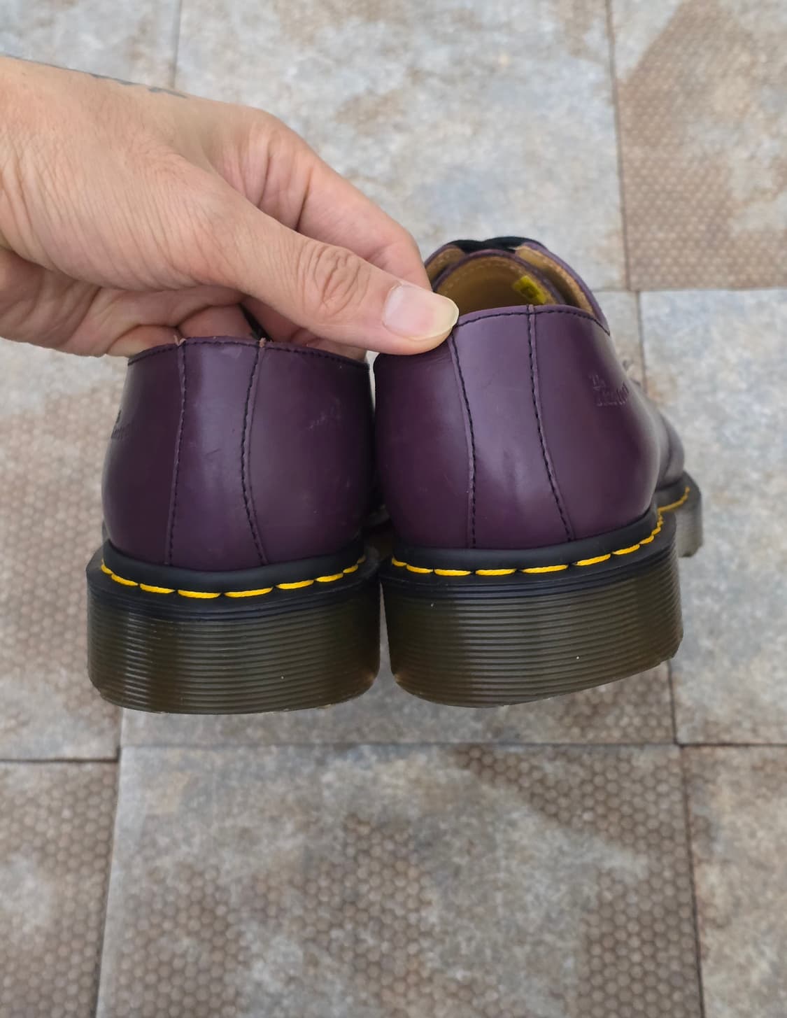 (230)닥터마틴 1461 3홀 스무스 퍼플 구두 상품이미지8