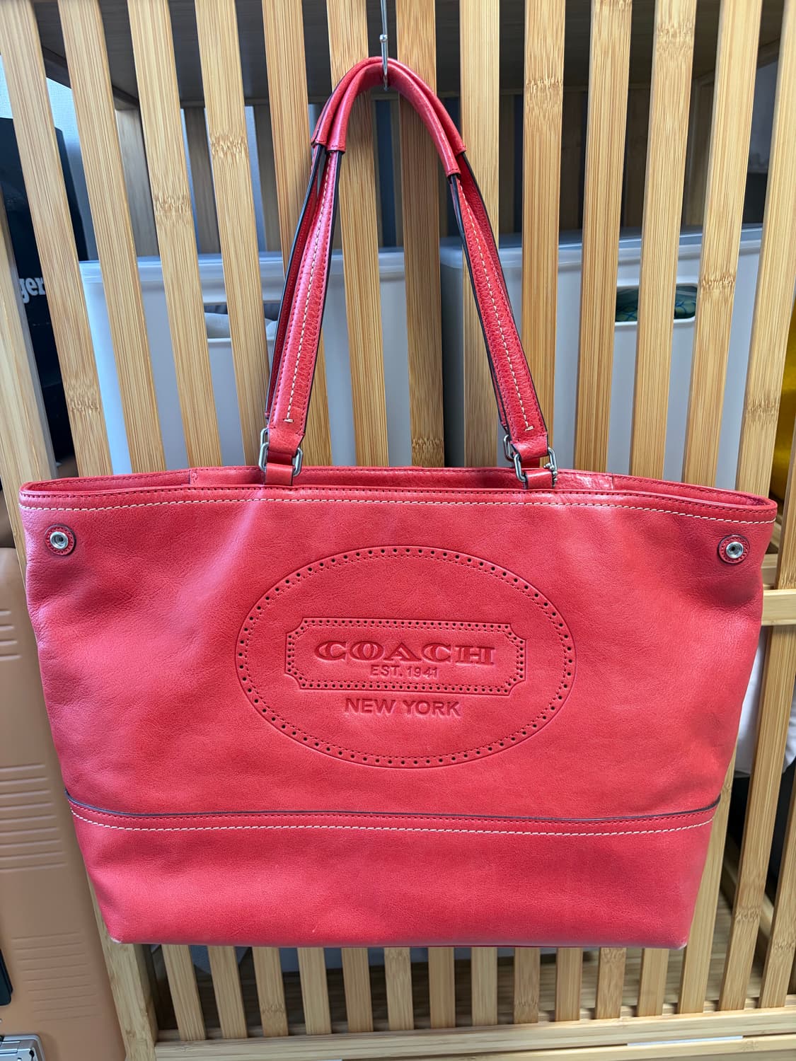 코치coach 리얼레더 쇼퍼백 상품이미지1