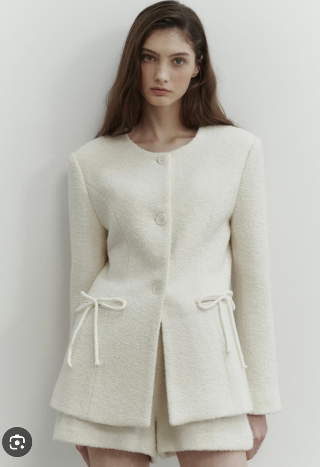 더티스 thetis 리본 디테일 트위드 자켓 팬츠 상품이미지6