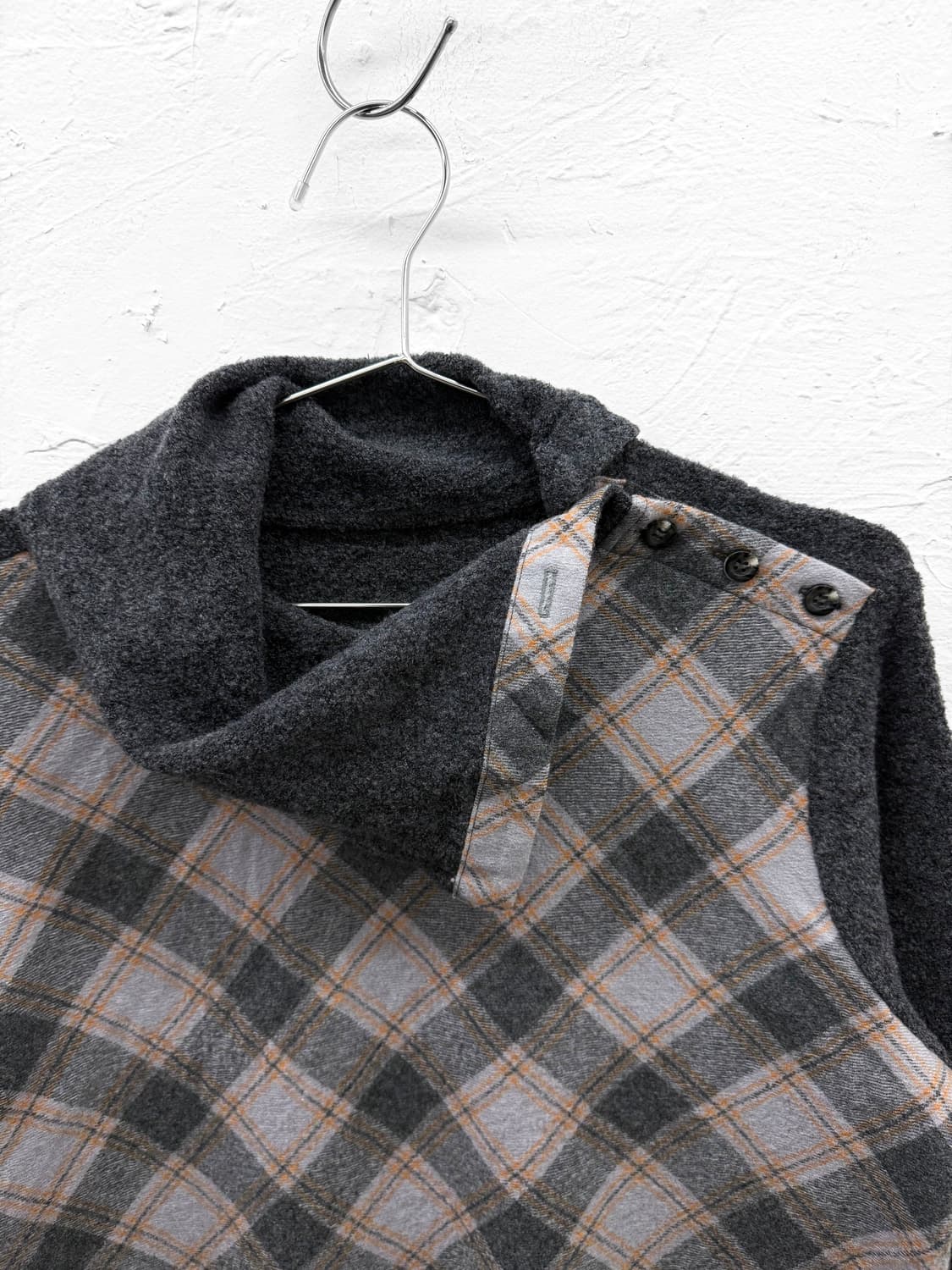 cest la vie beau 레이어드 체크 니트 상품이미지2