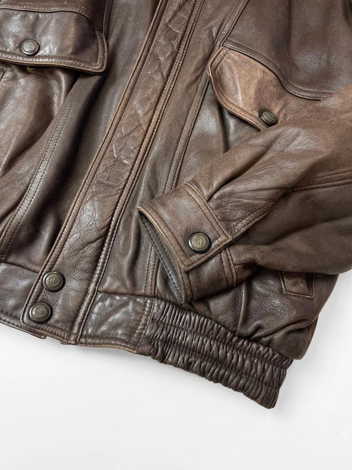 VAVELANI 가와사키 90s A-2 양가죽 자켓 A1406 상품이미지5