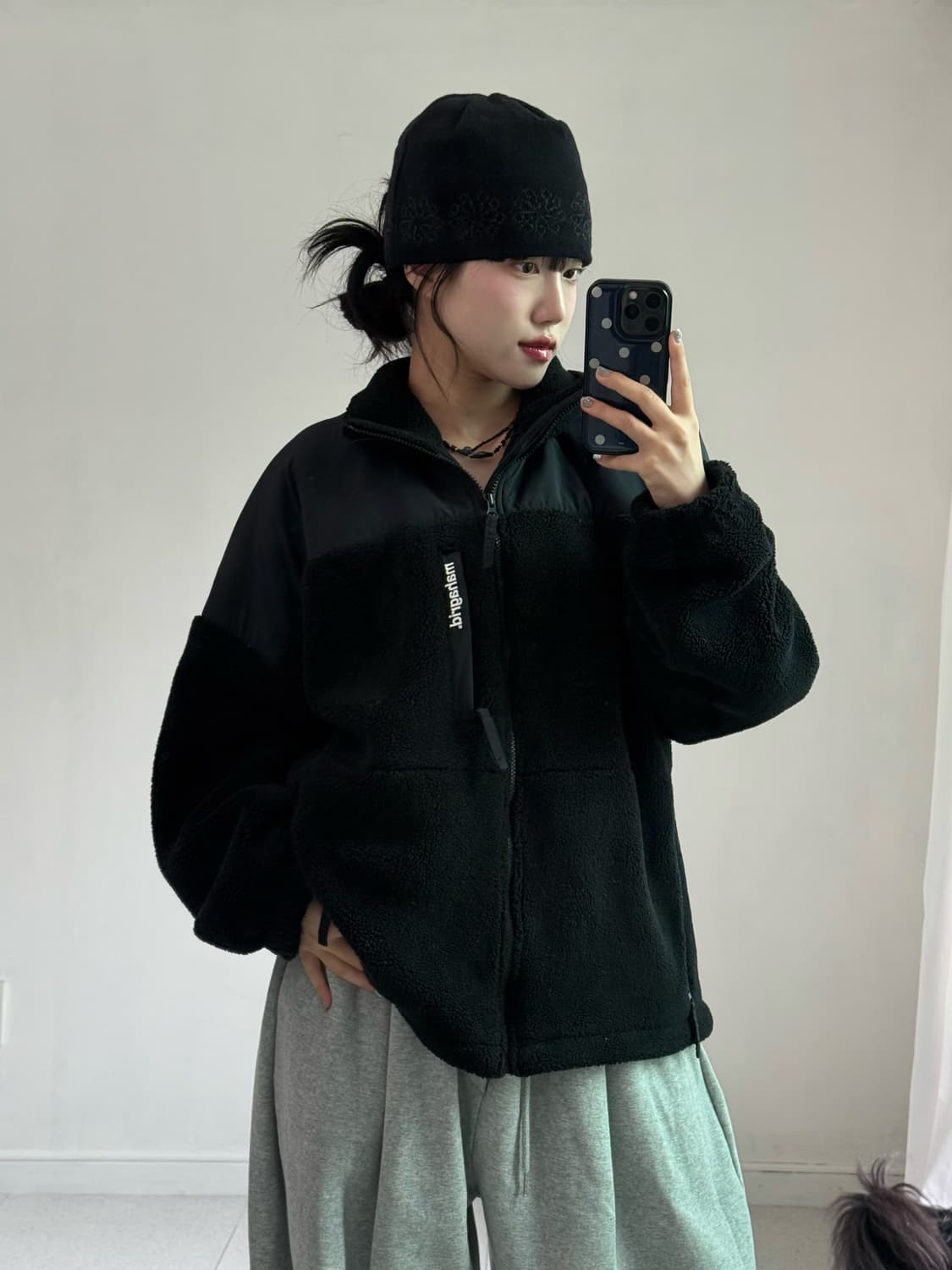 마하그리드 블랙 후리스 상품이미지3