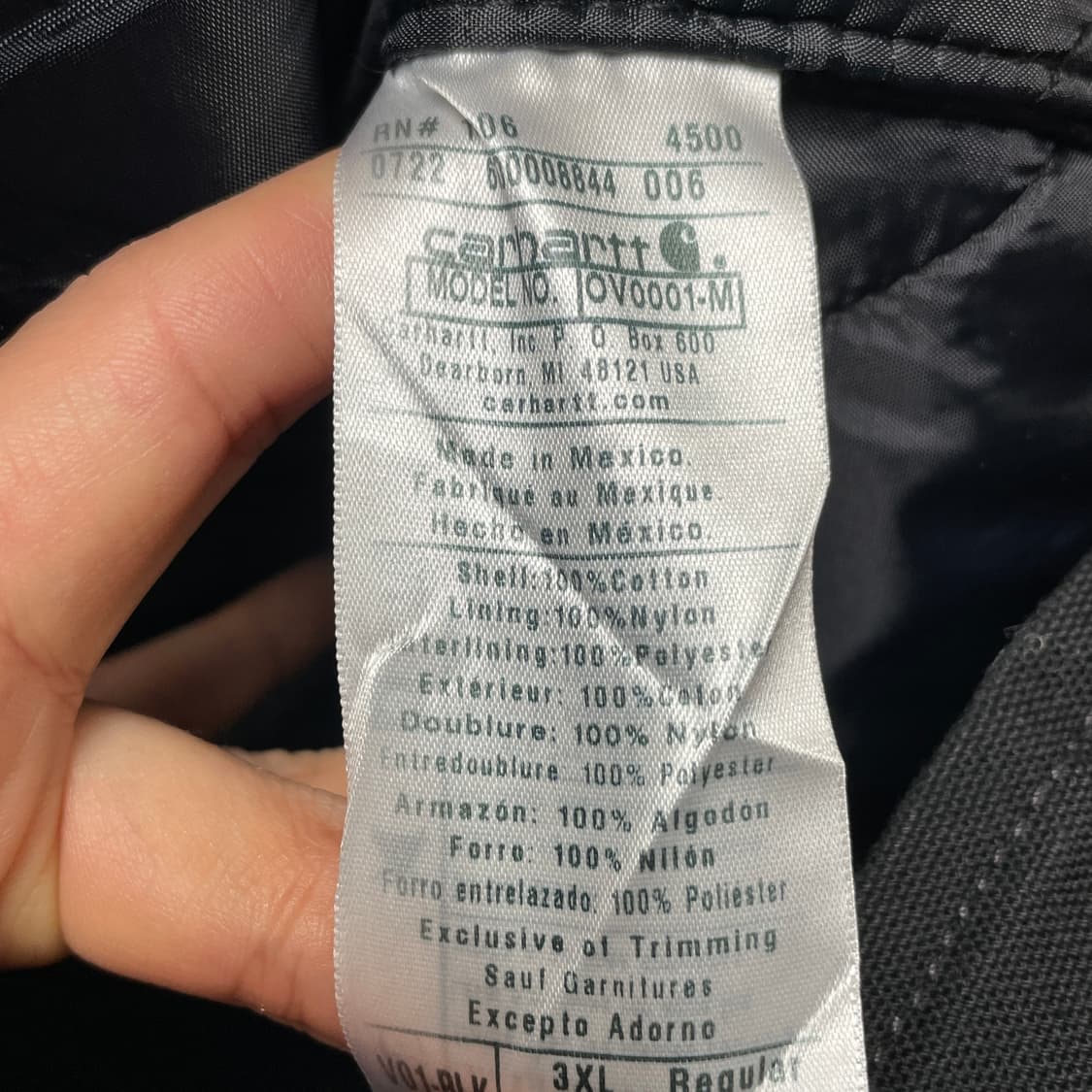 CARHART 칼하트 빈티지 블랙 워크 베스트 조끼 A00426 상품이미지10