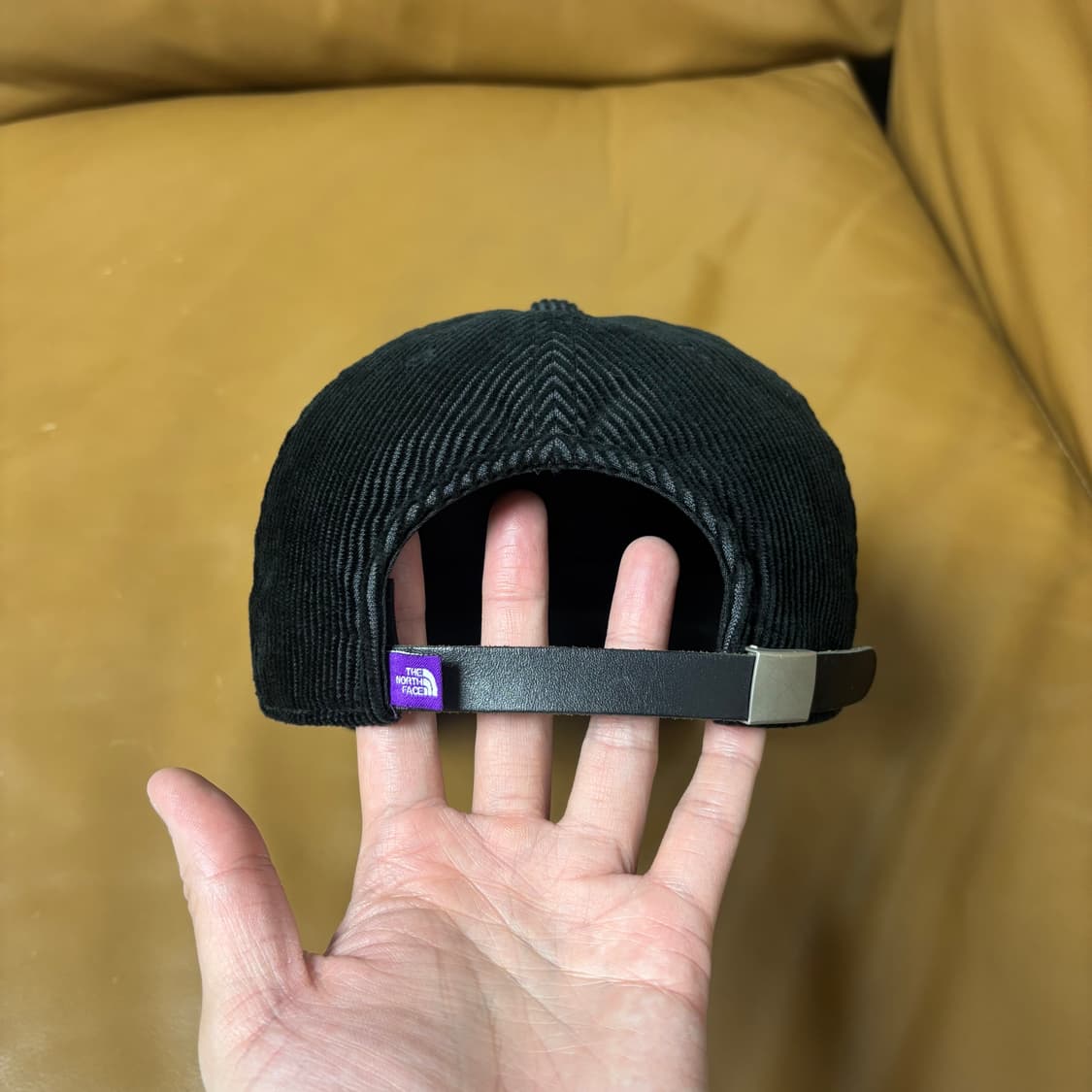 나나미카 노스페이스 퍼플라벨 6패널 볼캡 모자 코듀로이 블랙 상품이미지7