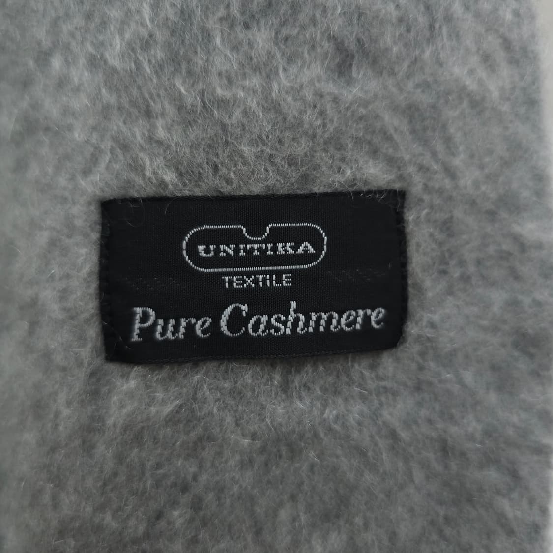 캐시미어 100% 그레이 머플러 남녀공용 상품이미지7