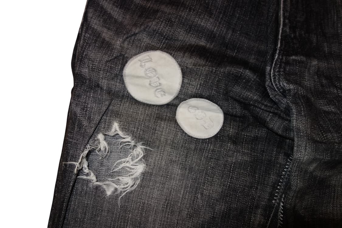 •넘버나인AW04 “Give Peace a Chance” 패치워크 데님 상품이미지5