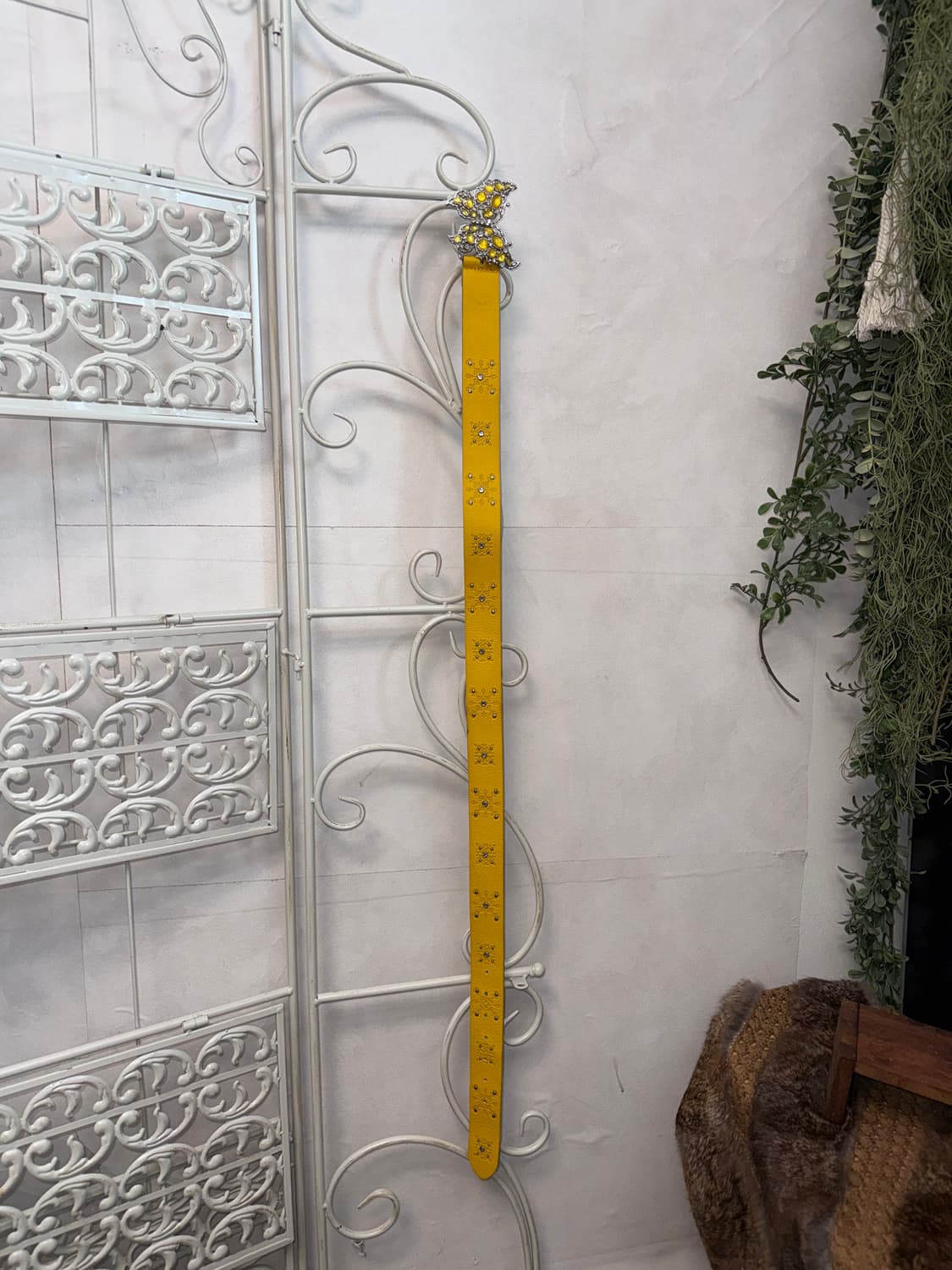 Yellow oriental butterfly buckle belt 상품이미지3