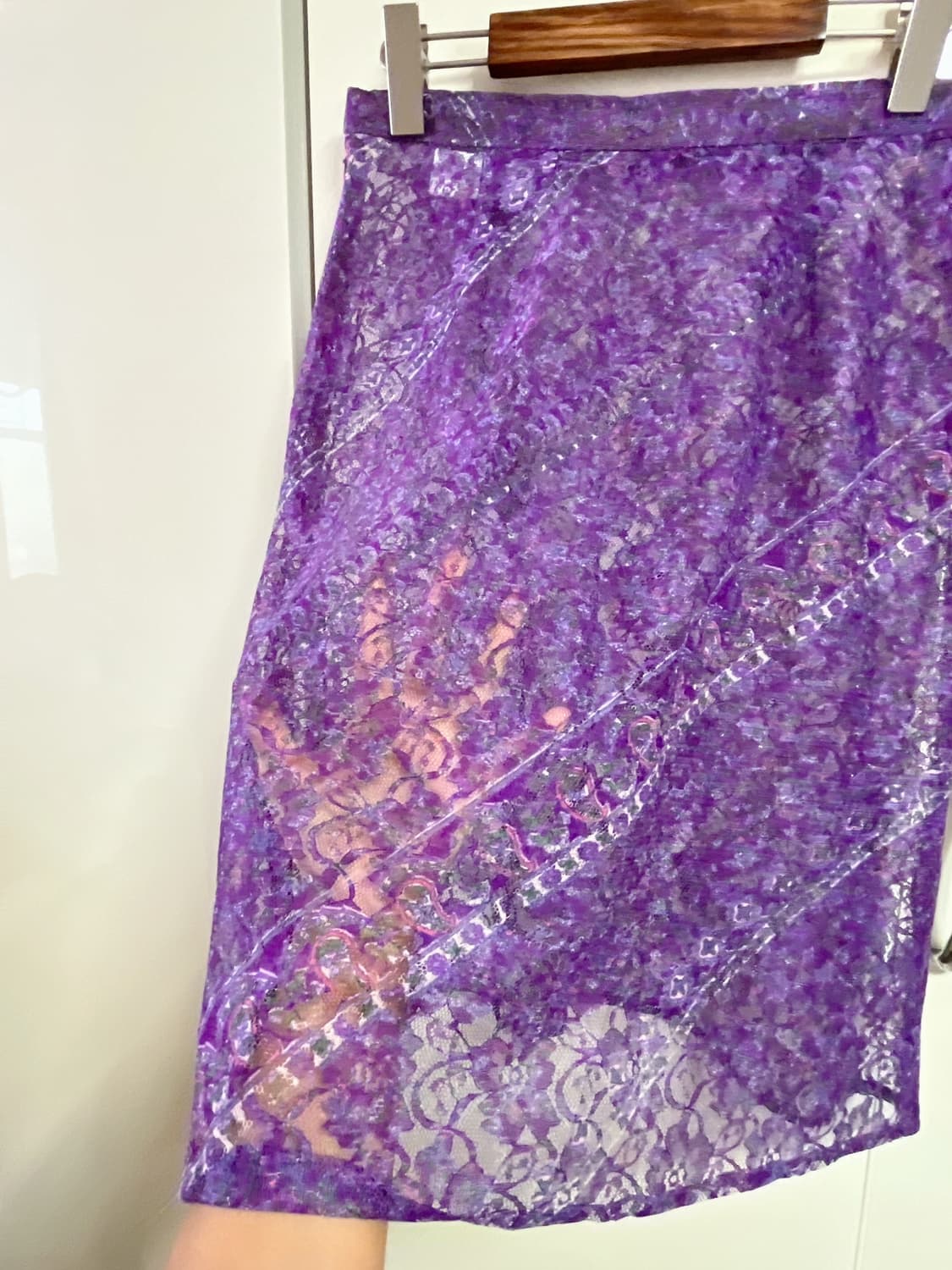 레이어링 바이올렛 레이스 스커트 상품이미지2