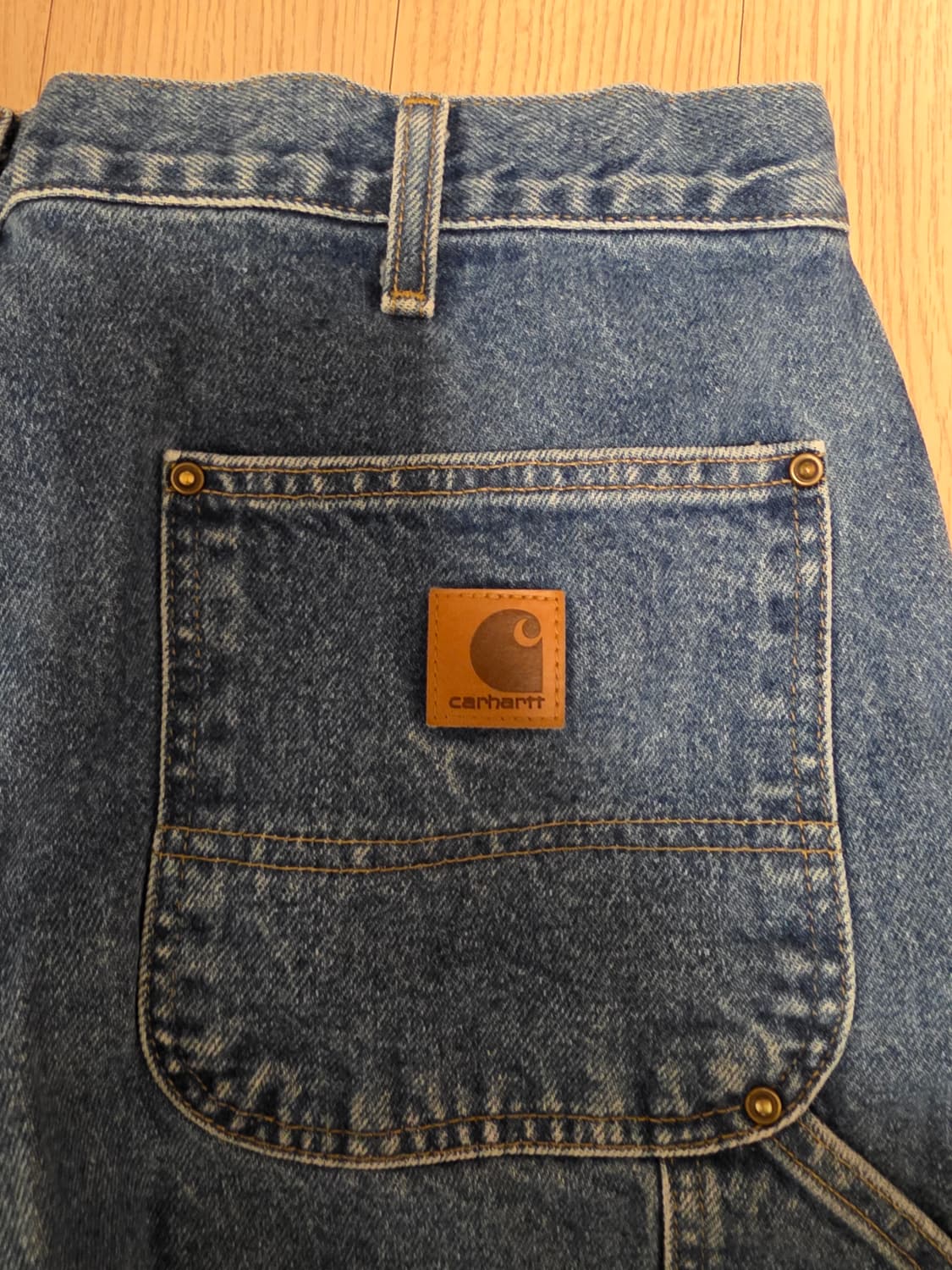 (데드스탁)칼하트 더블니 카펜터 데님 팬츠 38x30 상품이미지8