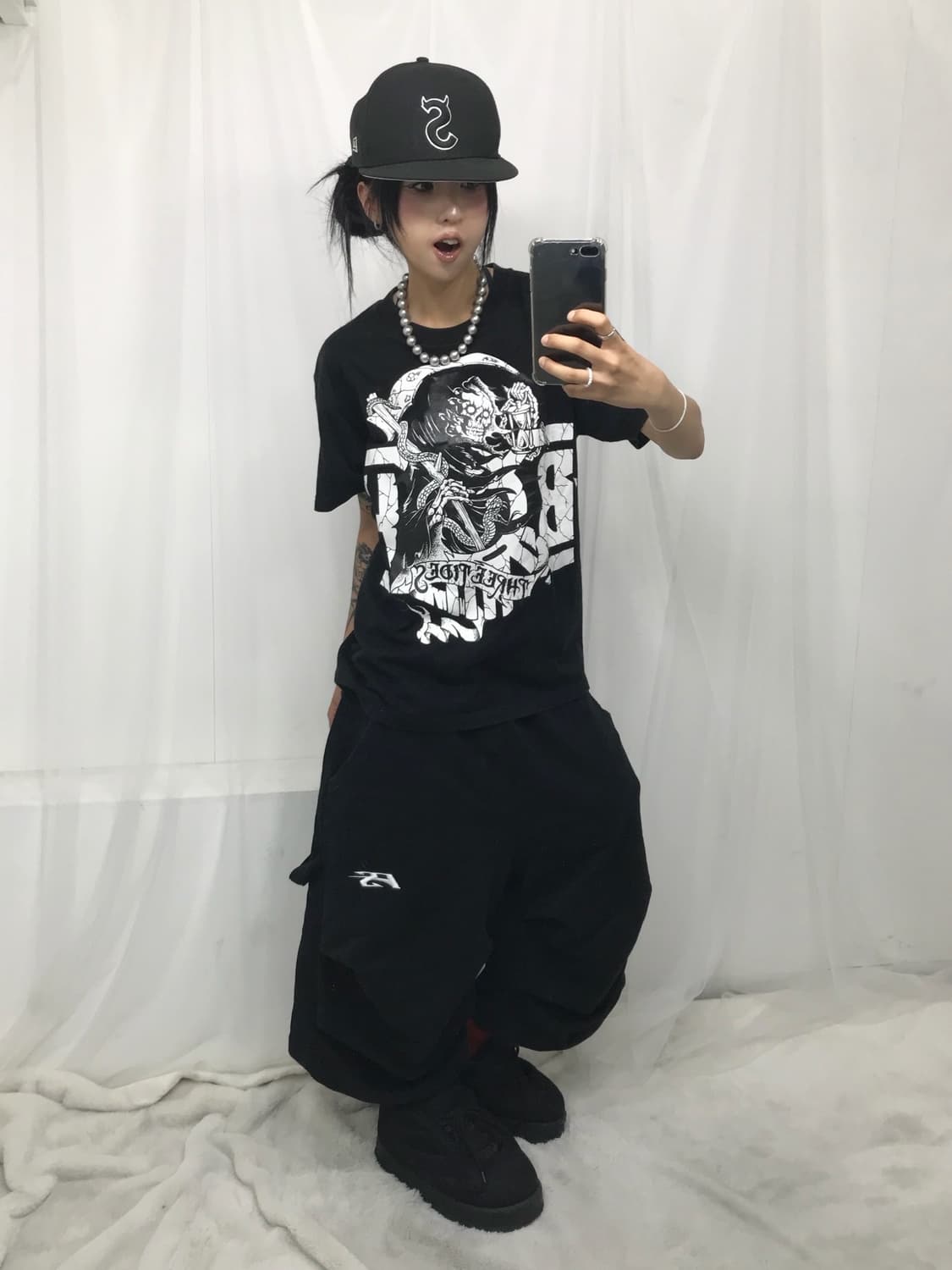 < Bounty Hunter Skull Printing T-shirt > 상품이미지3