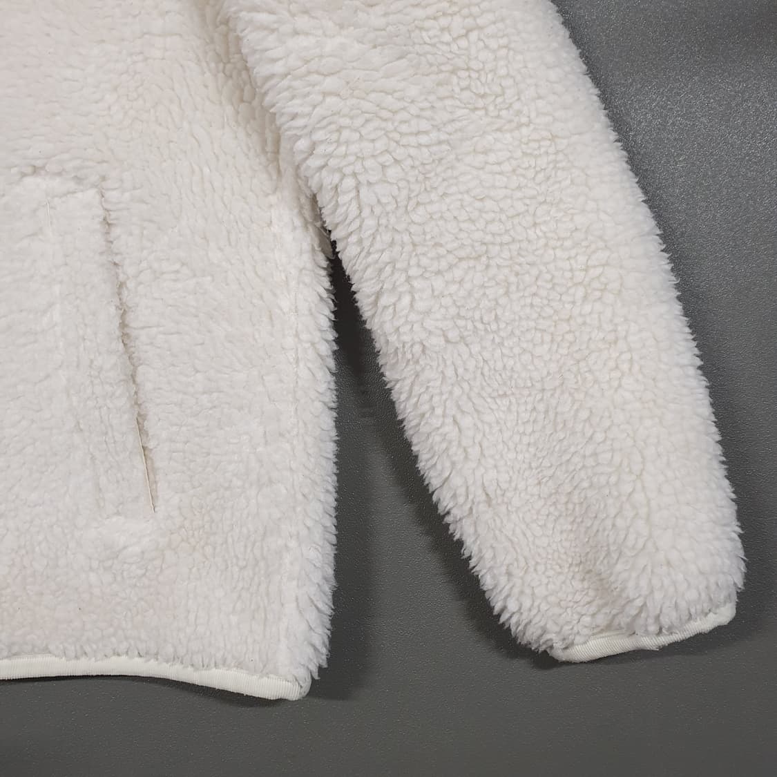 M) 디스커버리 21FW 테크플리스 양털 후드 뽀글이 플리스 자켓 크림 상품이미지6