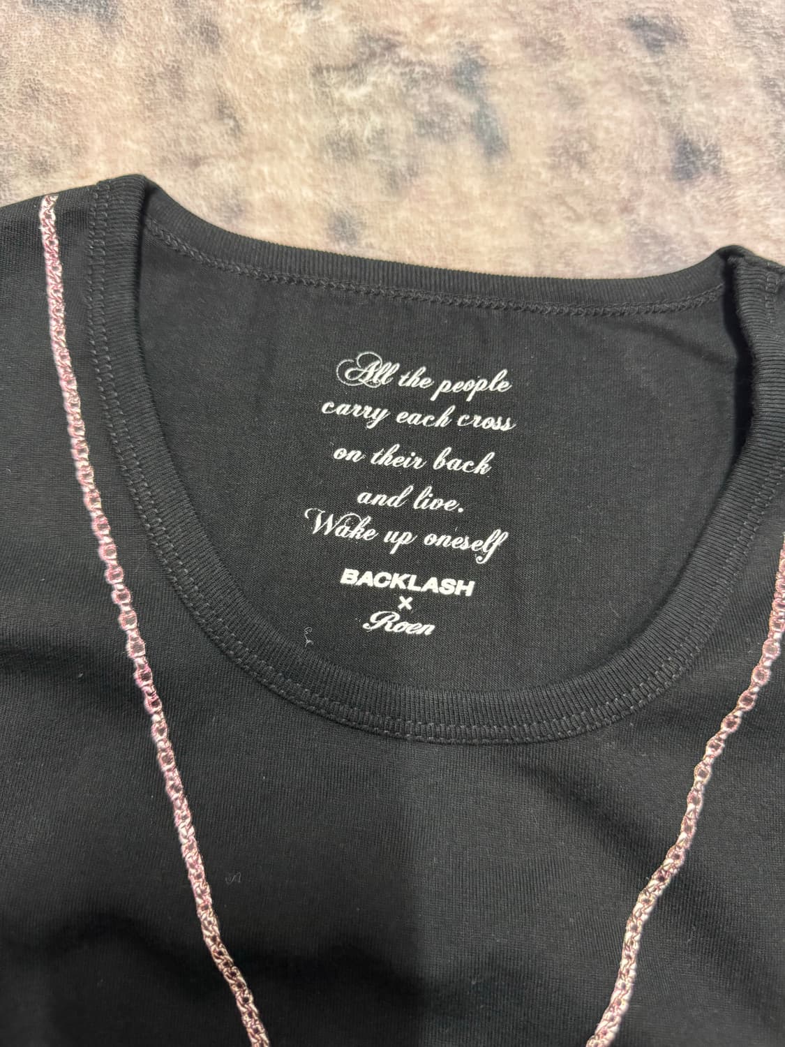 Backlash x roen rosary necklace top 상품이미지8