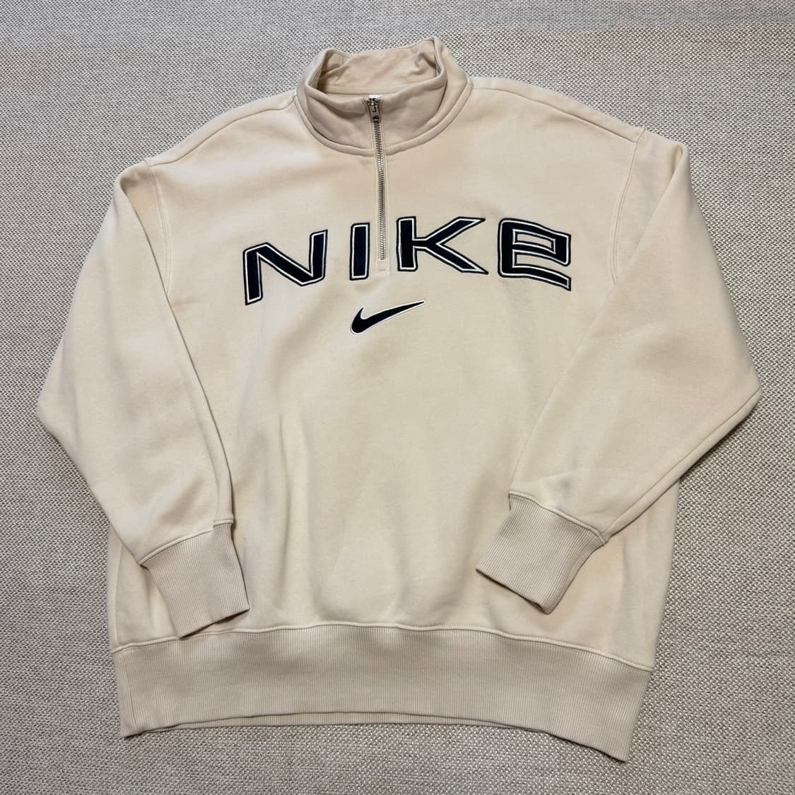 나이키 스펠아웃 빅로고 하프집업 맨투맨 상품이미지1