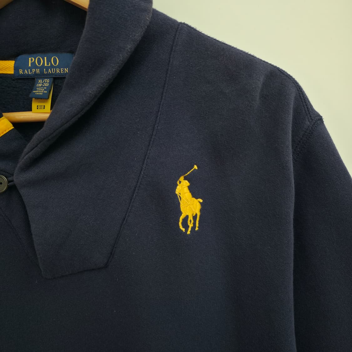 [M] 폴로 랄프로렌 네이비 숄카라 맨투맨 신형 큐알택 상품이미지5