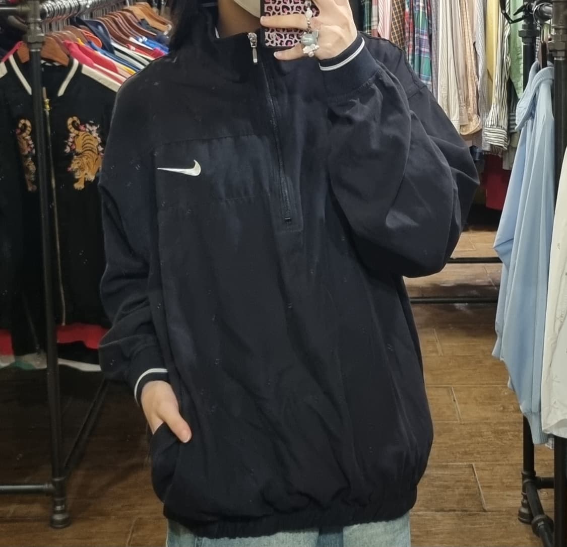 [Hi] nike 나이키 반집업 웜업 블랙 상품이미지3