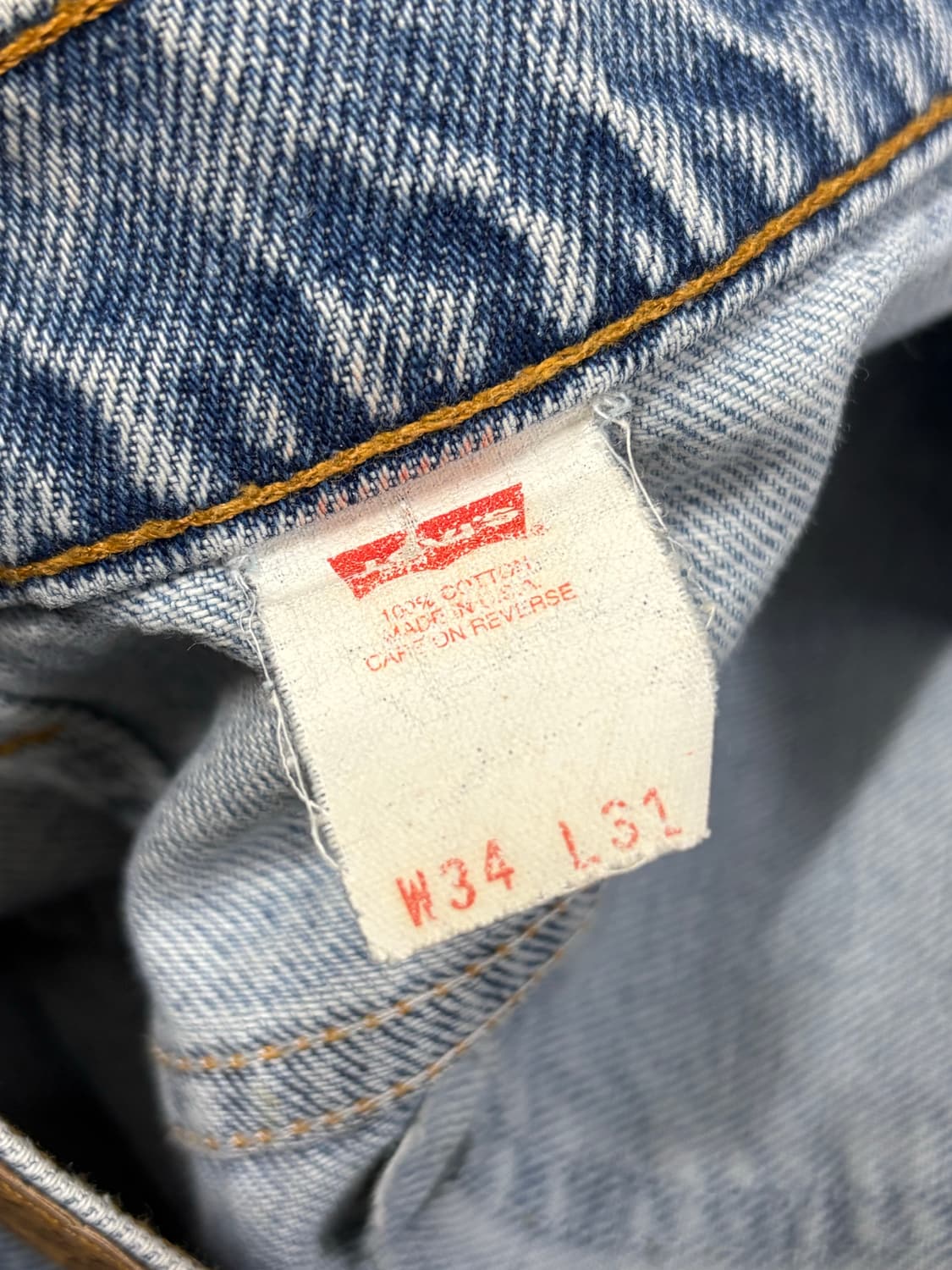 90s Levi’s usa 517 오렌지탭 데님 연청 상품이미지6