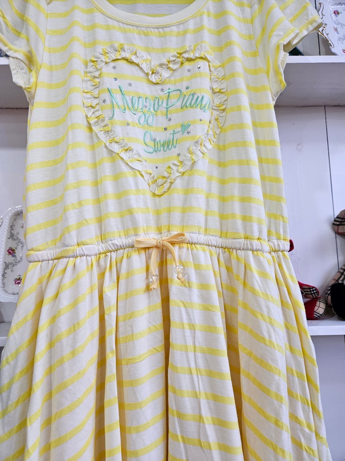 Mezzo Piano 옐로우 스트라이프 원피스 상품이미지4