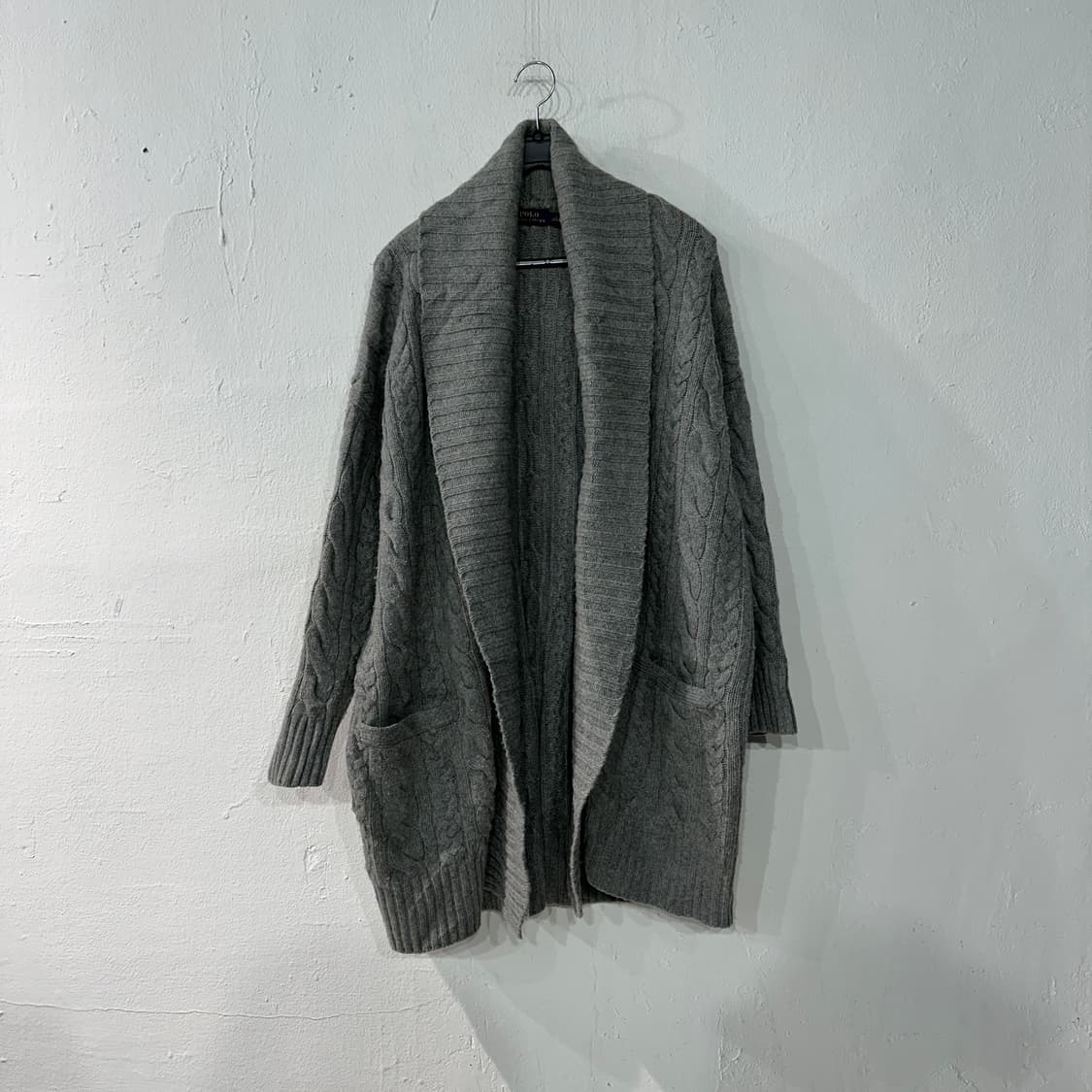 폴로랄프로렌 울캐시미어 숄카라 가디건 S 상품이미지1