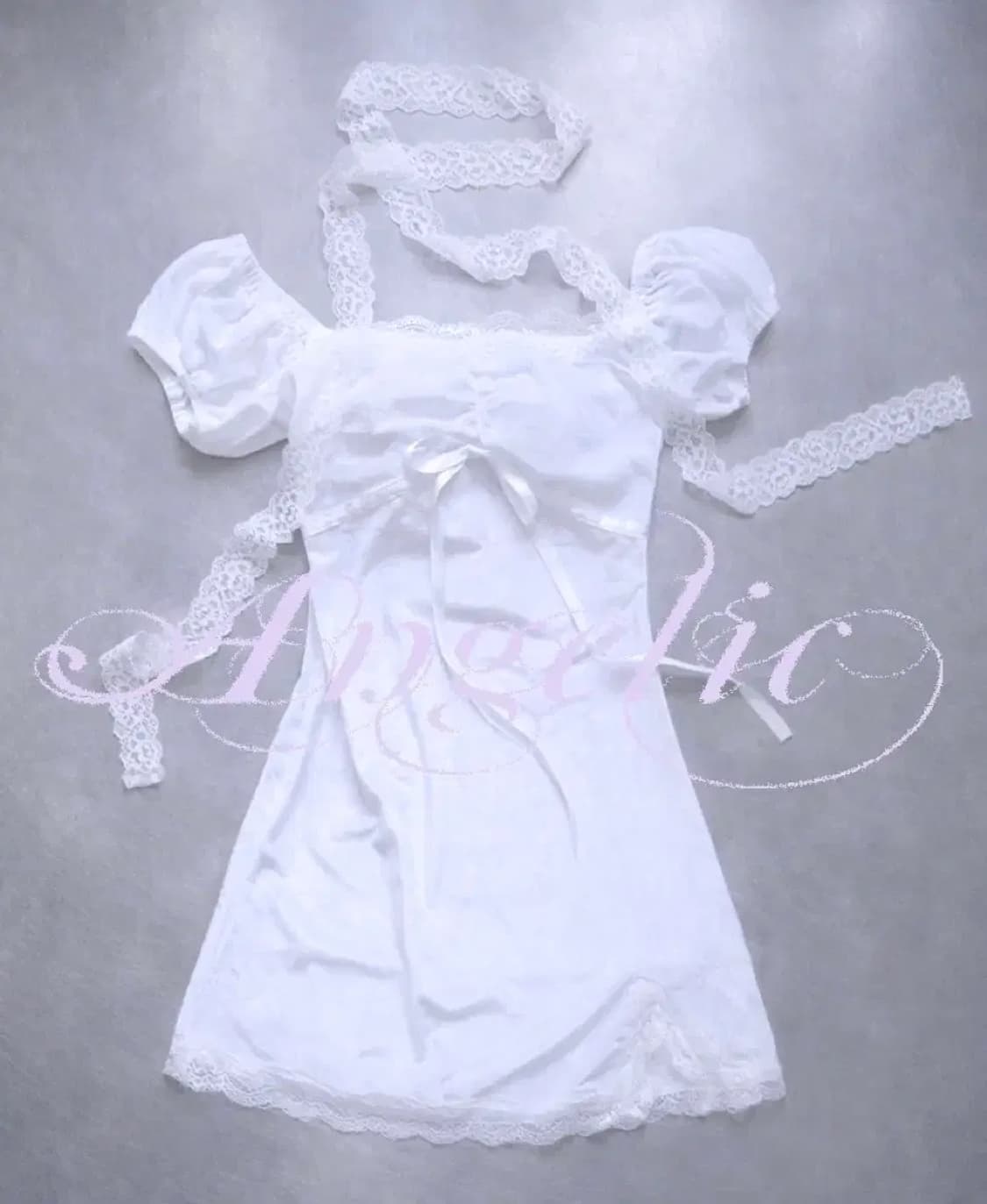 엔젤릭버진스 snowie dress 스노위 드레스 화이트 레이스 상품이미지2