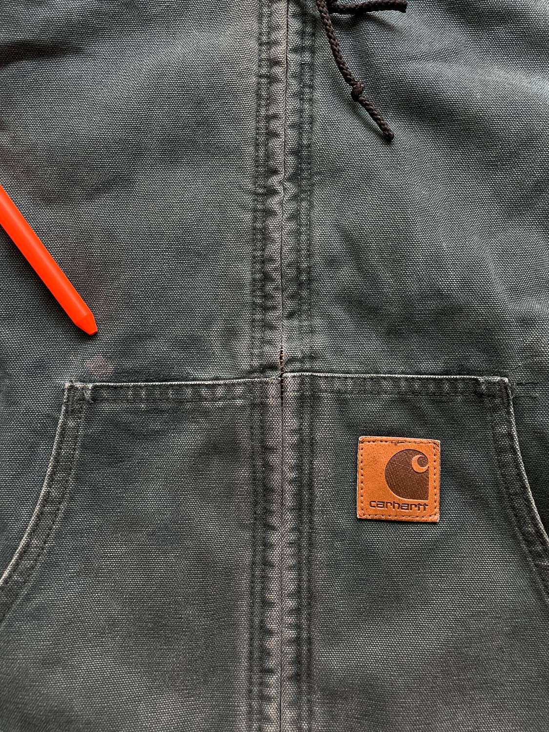 90s 칼하트 J06 HTG 헌터그린 액티브 자켓 J130 상품이미지5