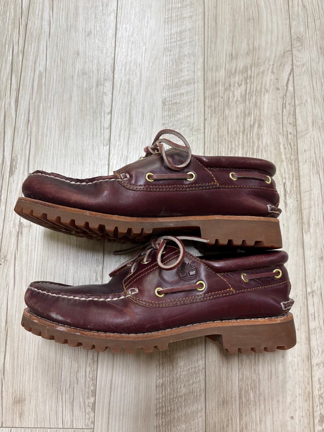팀버랜드 3아이 보트슈즈 버건디 270 상품이미지2