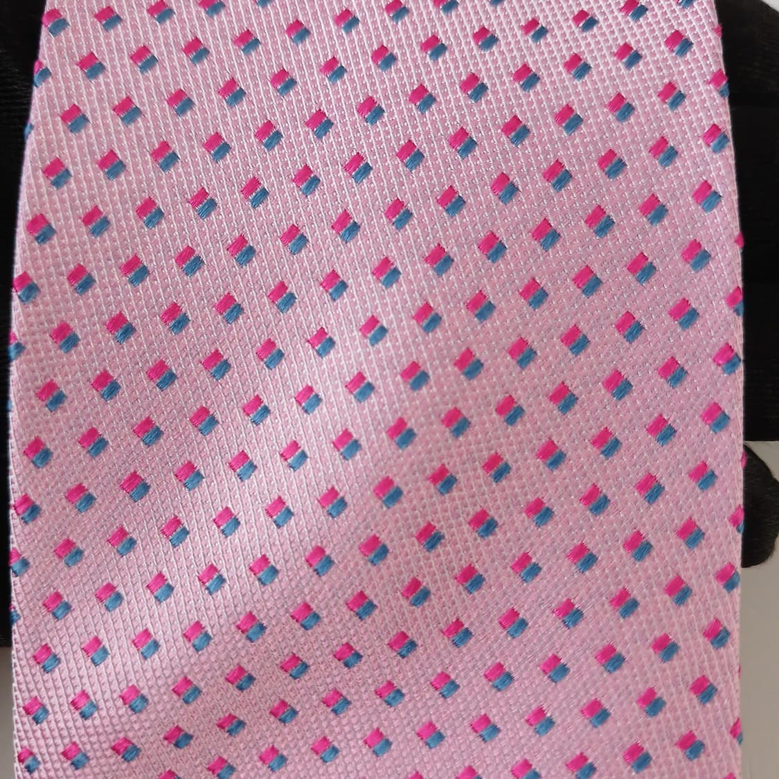 샤를 주르당 실크 마이크로 패턴 슬림 넥타이 8cm A+등급 A19167 상품이미지6