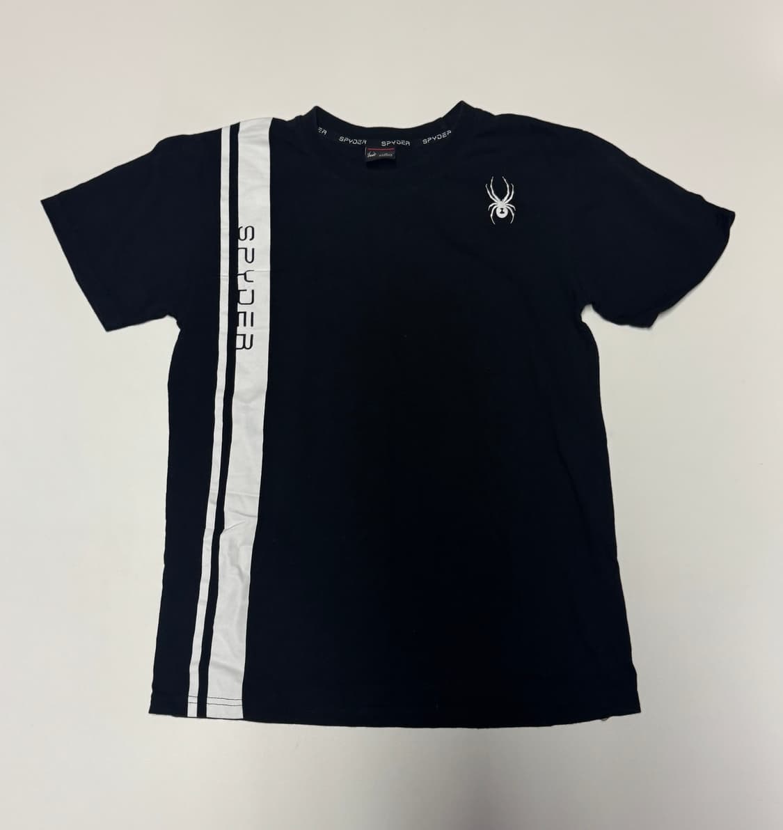 여성 스파이더 Spyder 로고 반팔 티셔츠 M 블랙 상품이미지1