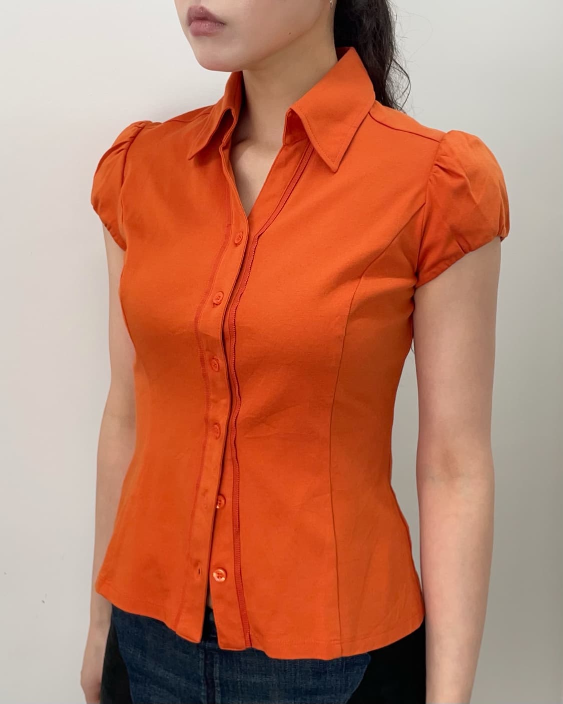 Naracamicie 오렌지 카라티셔츠 상품이미지1