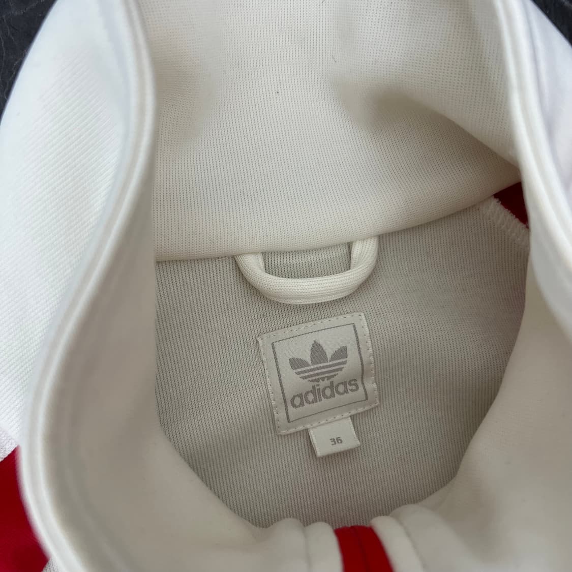 아디다스 레드 삼선 OG 구 캐나다 트랙탑 져지 자켓 상품이미지5