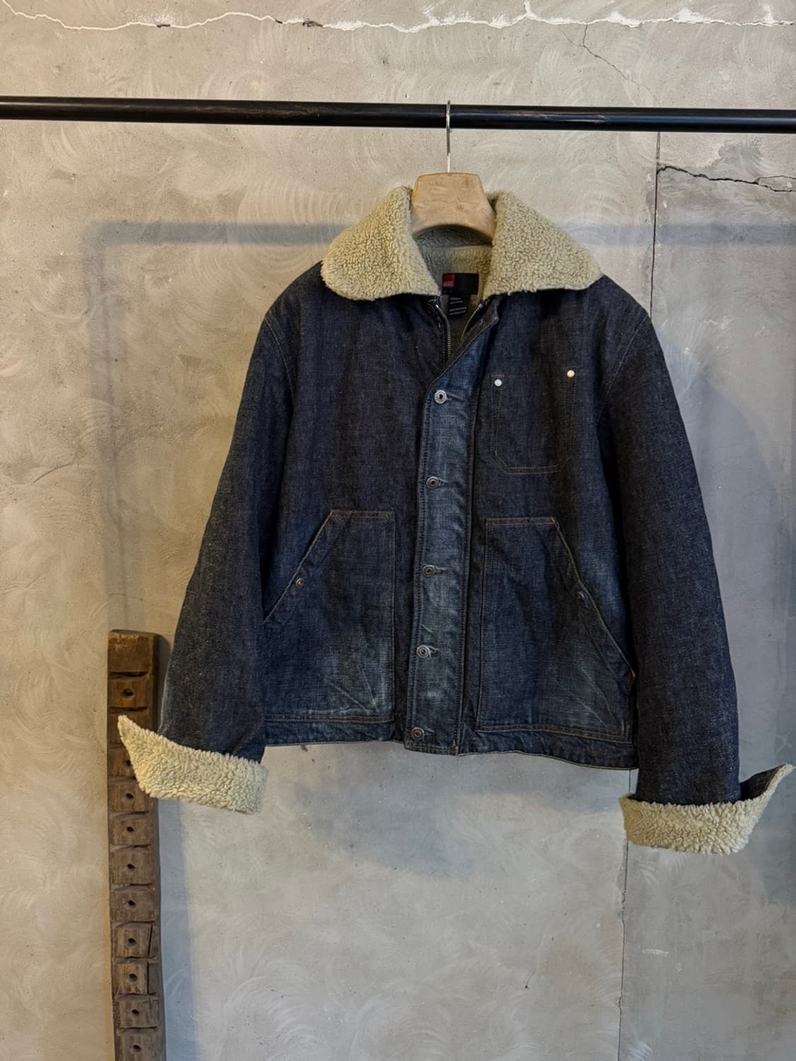 디젤 시어링 데님 자켓 100 상품이미지7