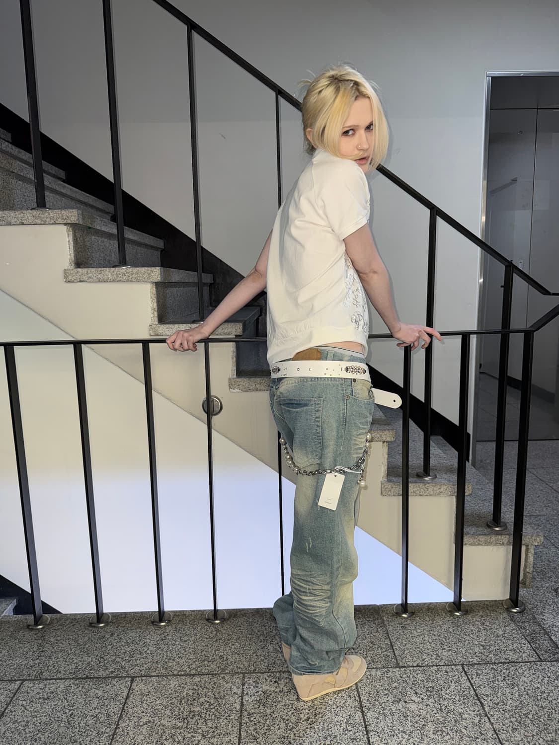 silver lettering top 상품이미지4