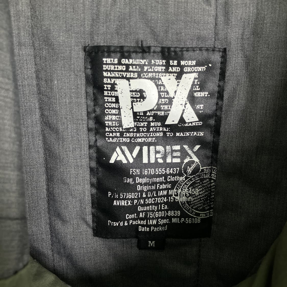 Avirex 아비렉스 카키 후드 필드 자켓 M 상품이미지3