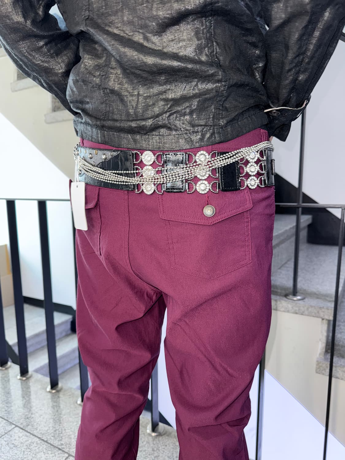 burgundy pants 상품이미지4