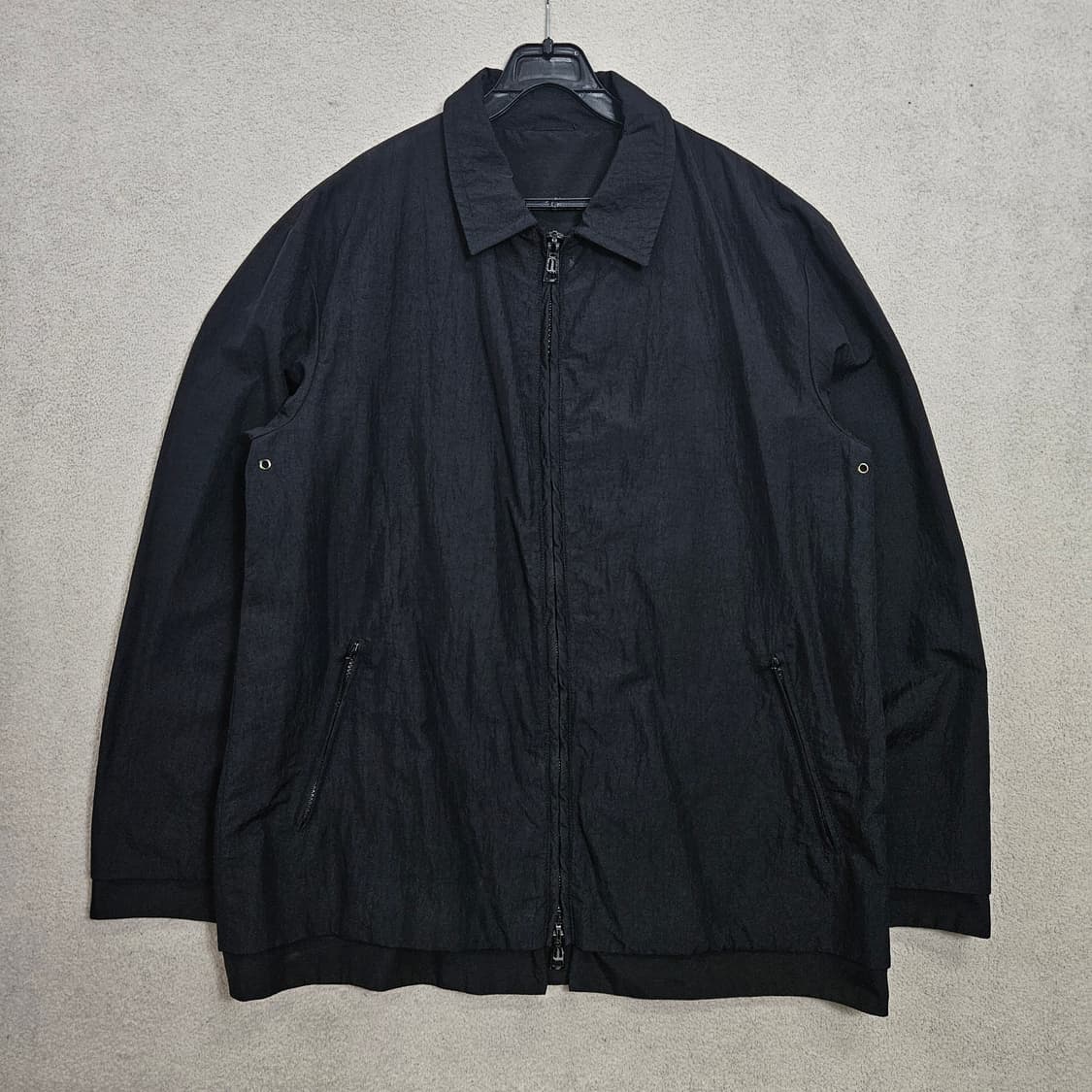 알마니 꼴레지오니 2way 나일론 자켓 블랙 상품이미지2