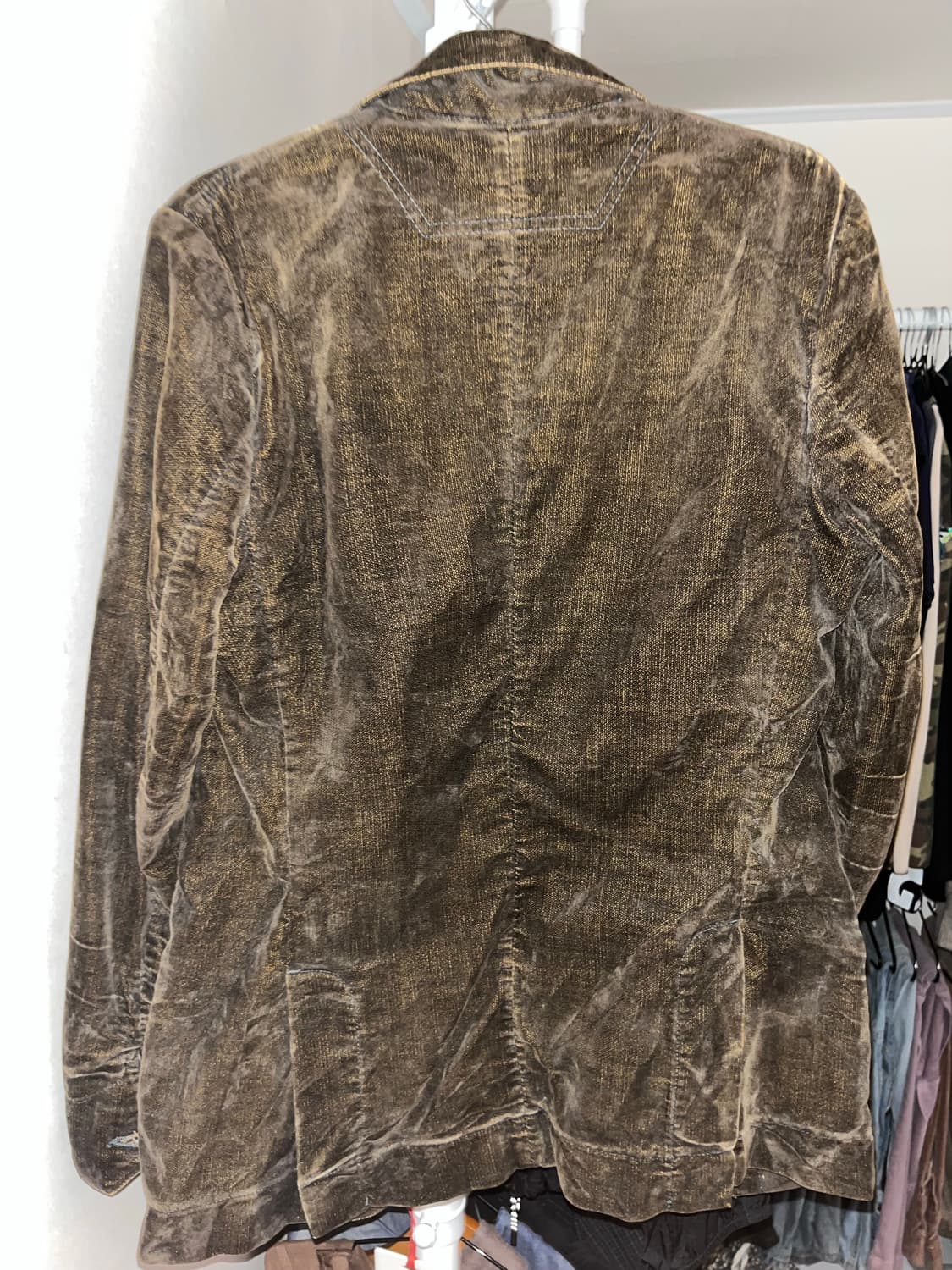 디젤 코듀로이 자켓 브라운 s 상품이미지2