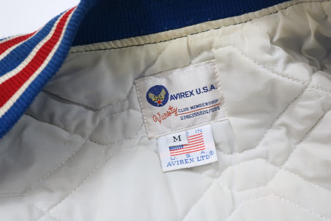 Avirex 아비렉스 빈티지 시카고 바시티 사틴 자켓 (M) 상품이미지7