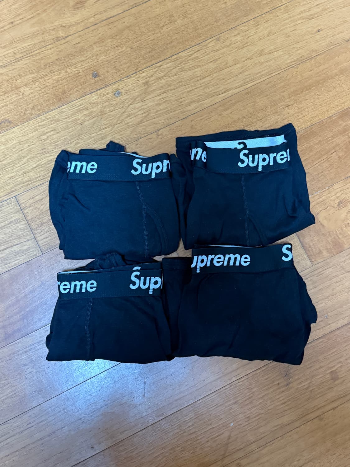 [S]슈프림 헤인즈 박서브리프 속옷 블랙 상품이미지2