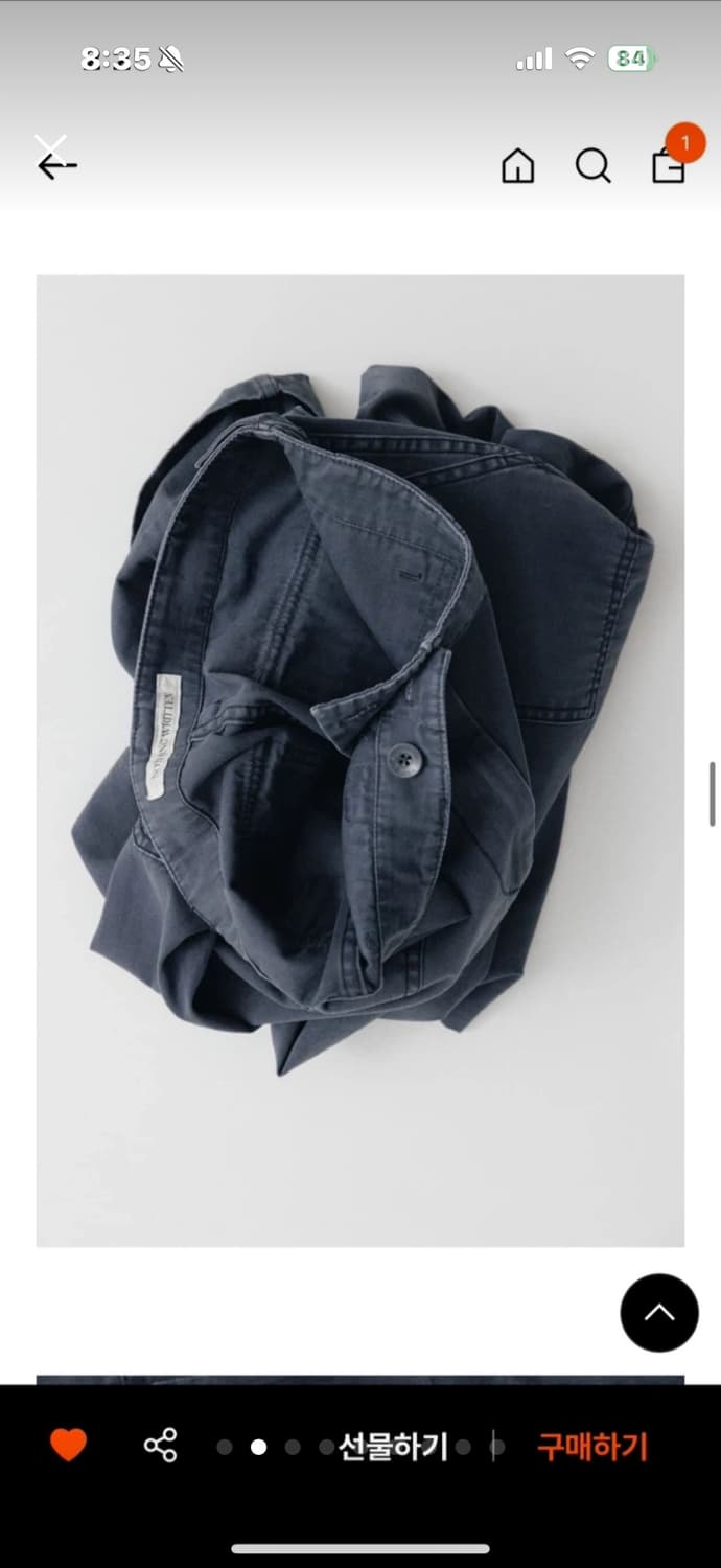 낫띵리튼 코튼팬츠 네이비(m) 상품이미지2