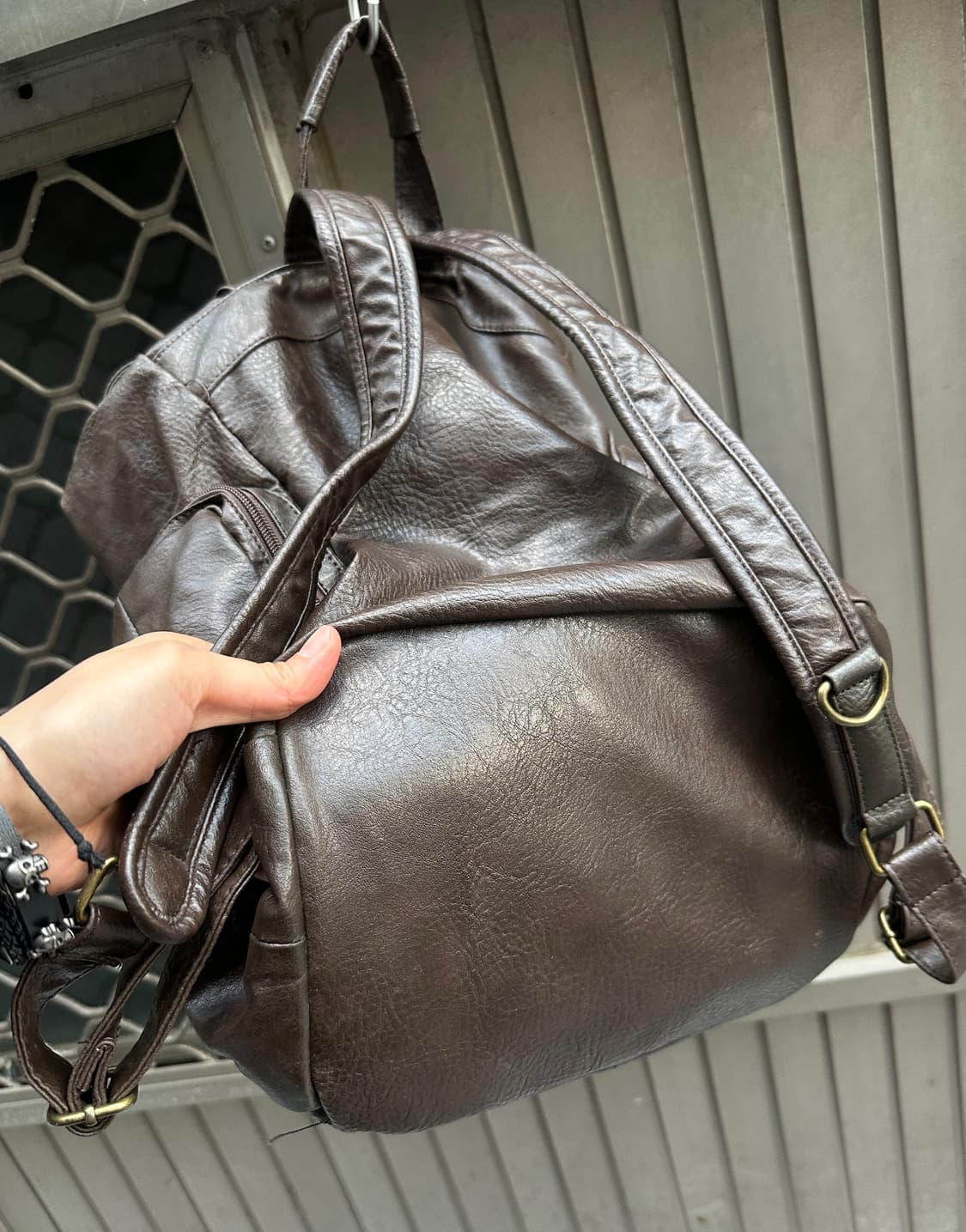 Vintage real leather multi pocket bag 상품이미지8