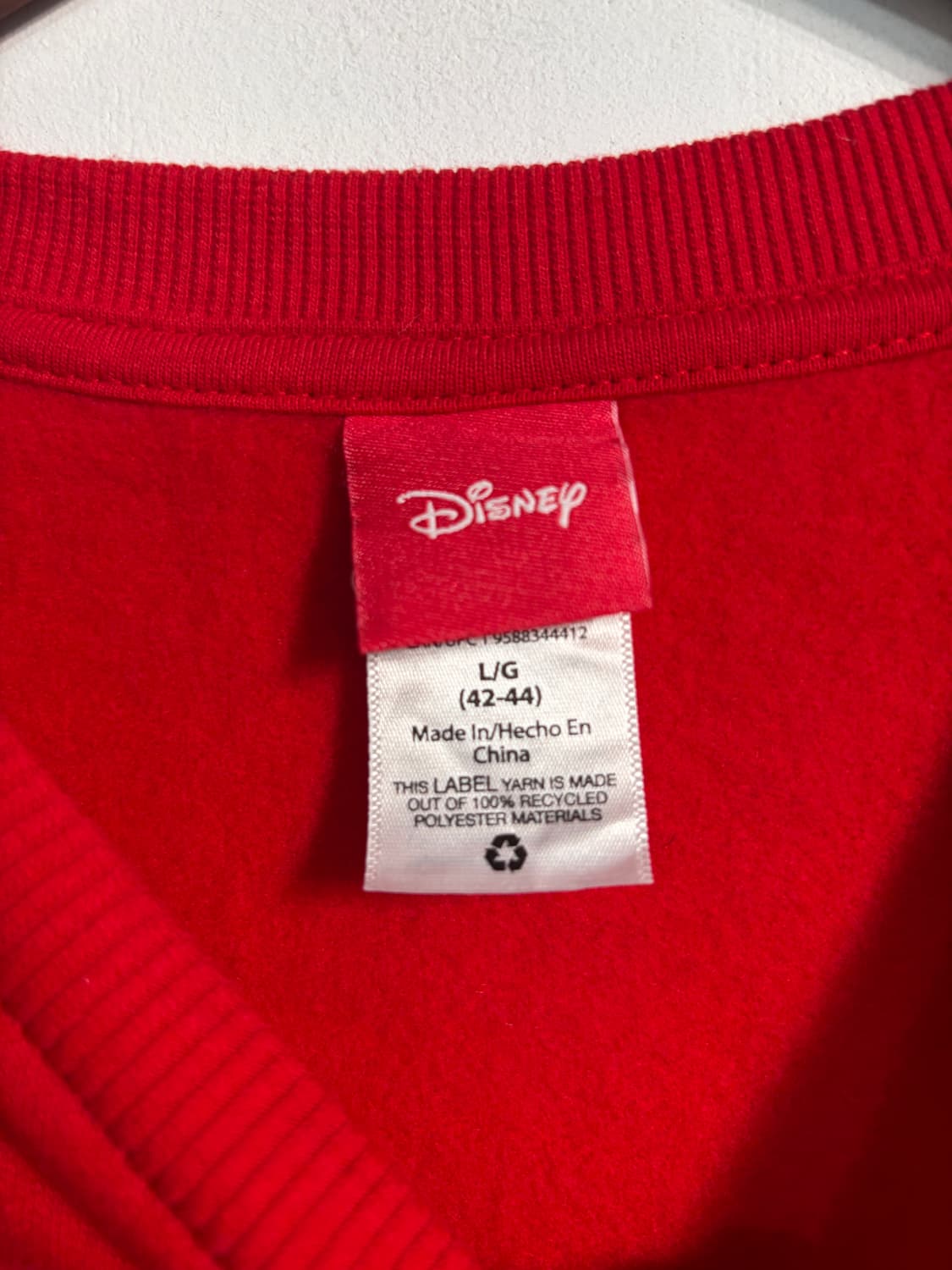 [L] U.S.A. 디즈니 미키마우스 크리스마스 맨투맨 스웻셔츠 L 상품이미지7