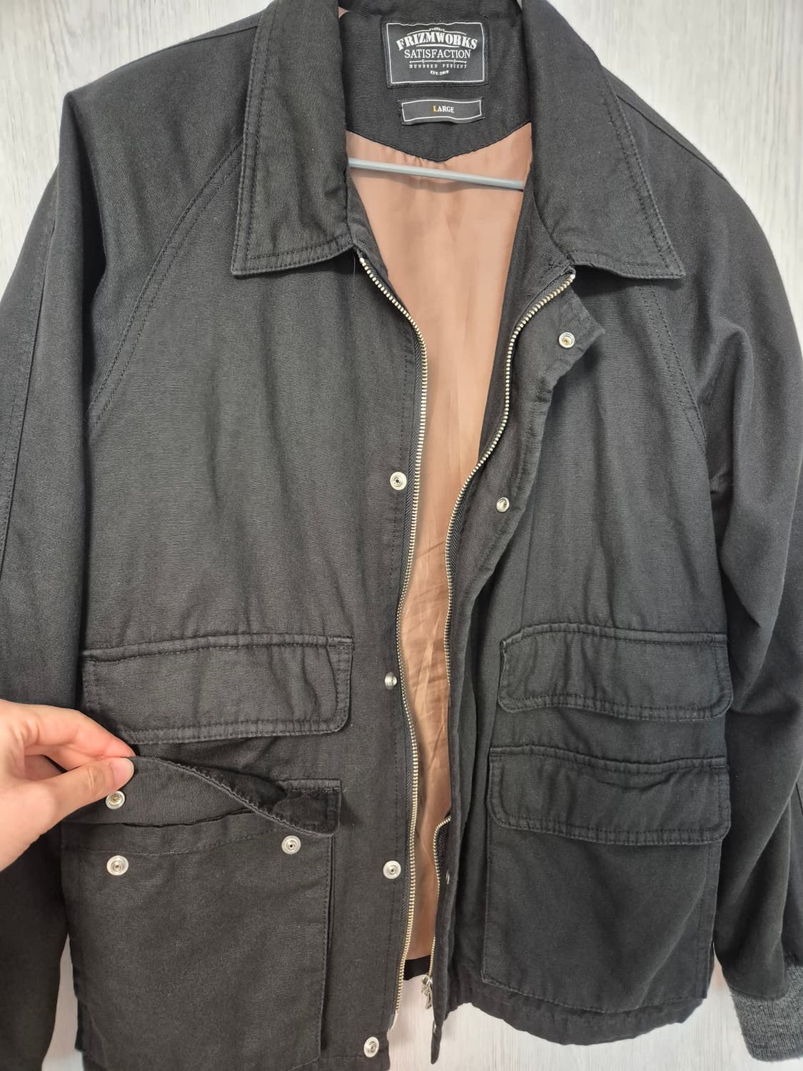 프리즘 웍스 헌팅 자켓 블랙 L 상품이미지3