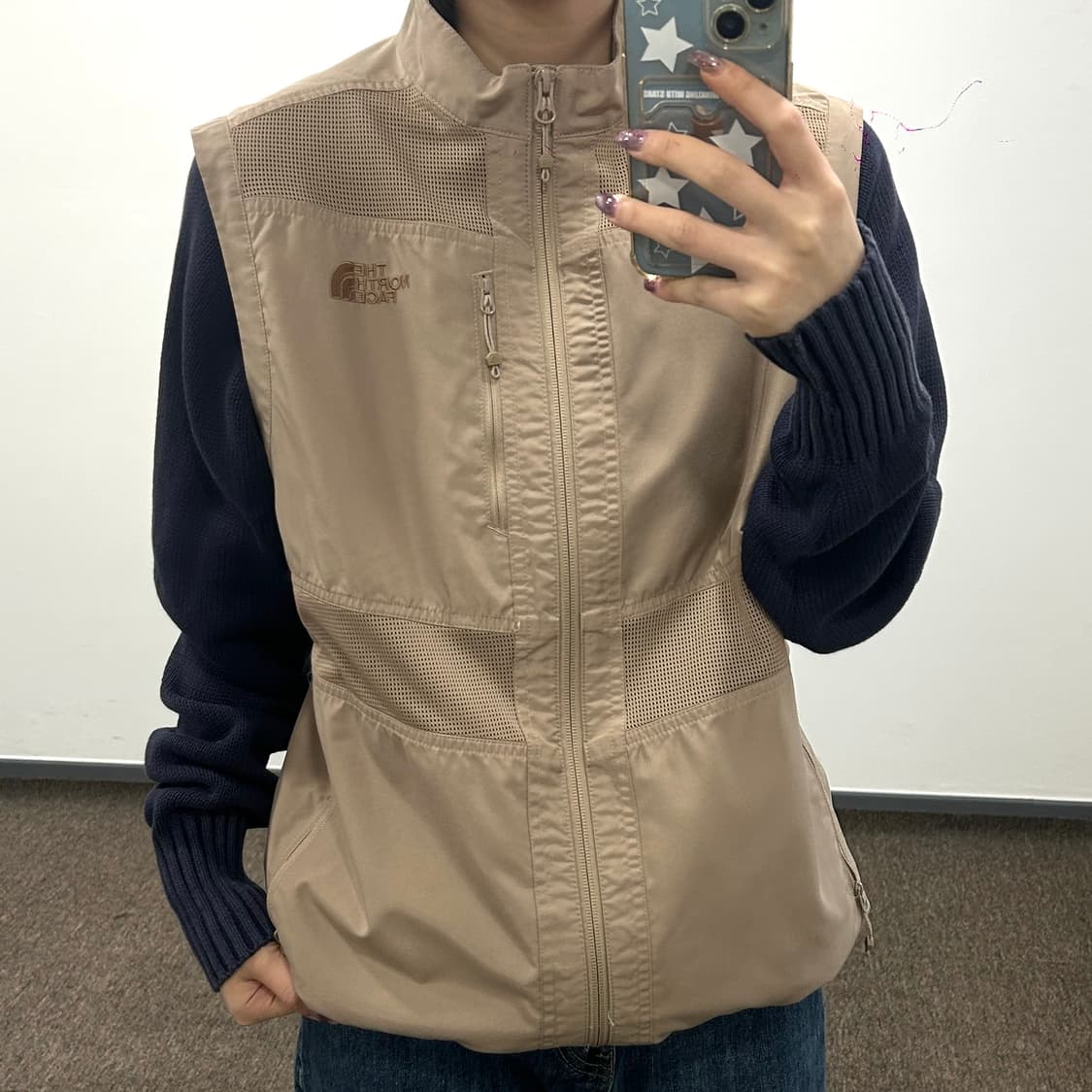 The north face 노스페이스 베이지 피슁 베스트  상품이미지1